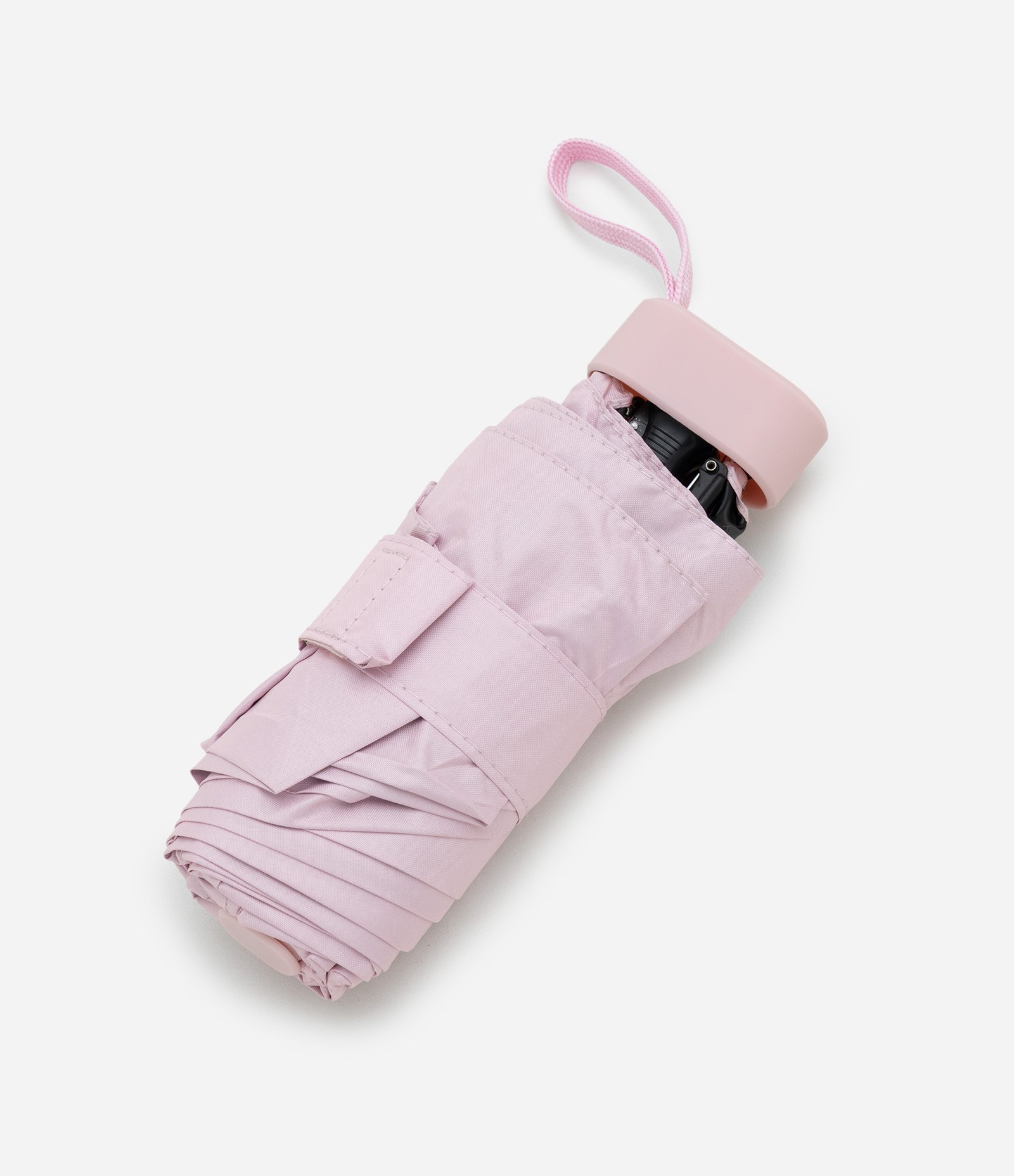 Mini Sombrinha com Capa Protetora e Alça Rosa 2