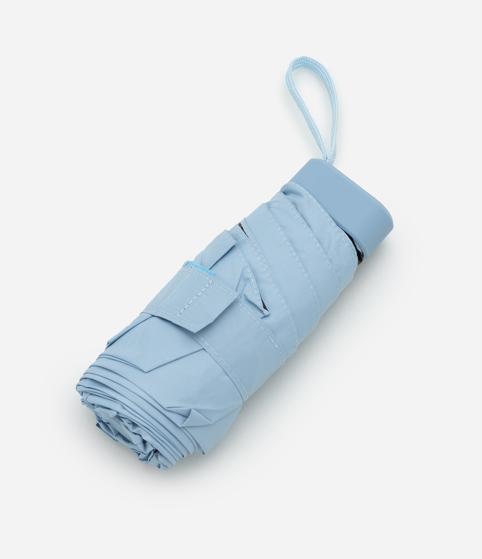 Mini Sombrinha com Capa Protetora e Alça Azul 2