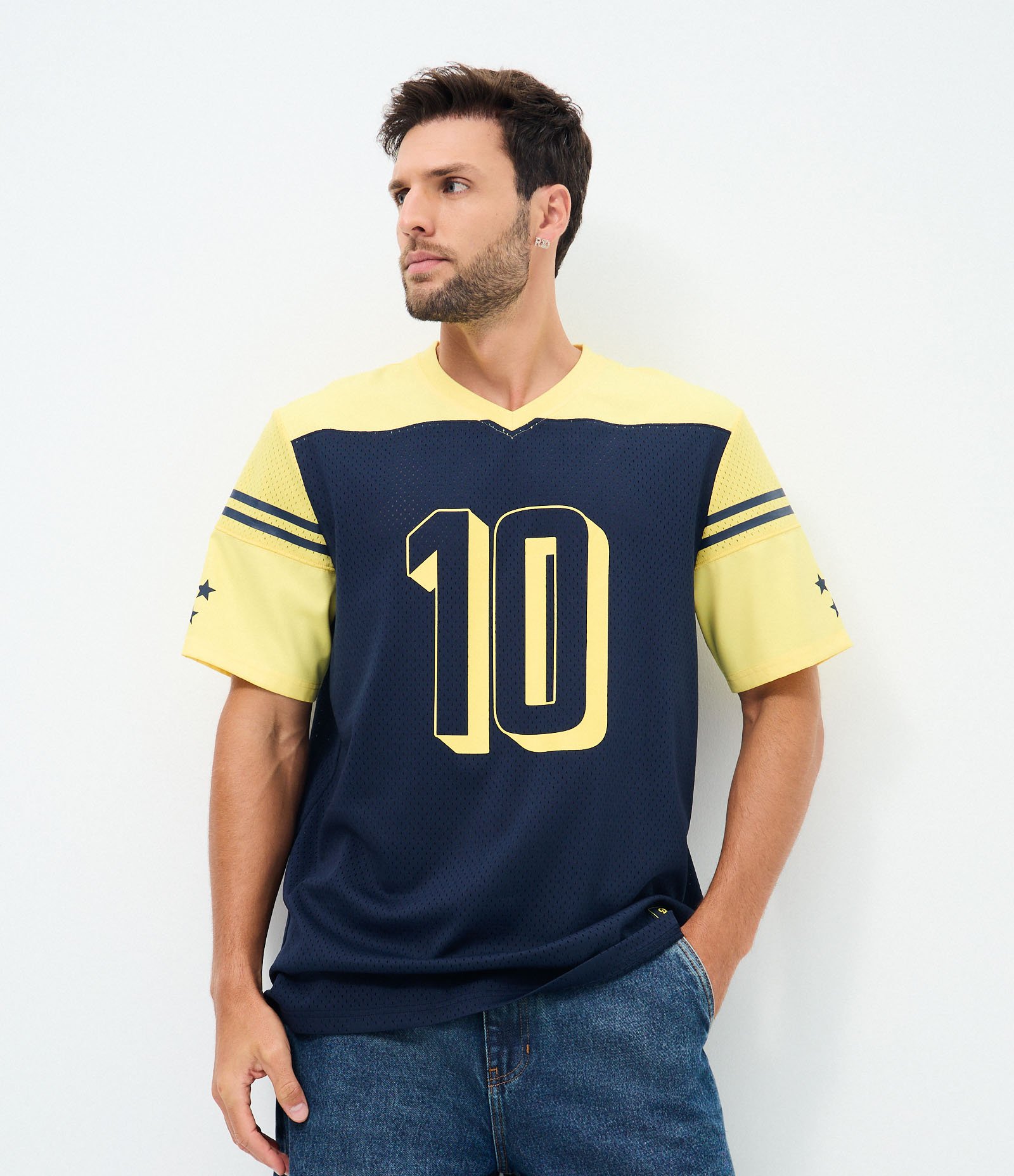 Camiseta Futebol Americano Dry Brasil 10 Azul 2