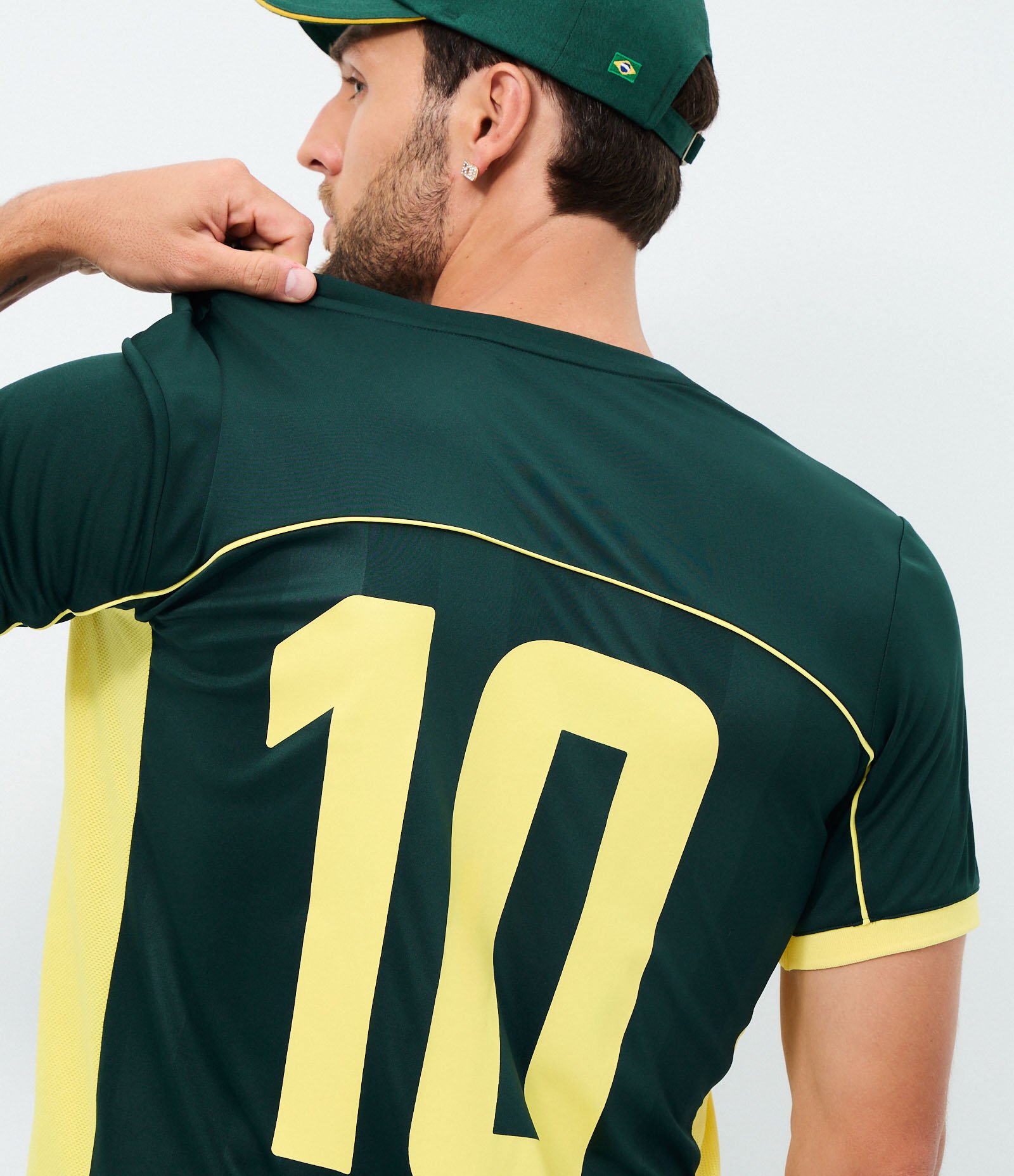 Camiseta Futebol Dry Brasil 10 Verde 3