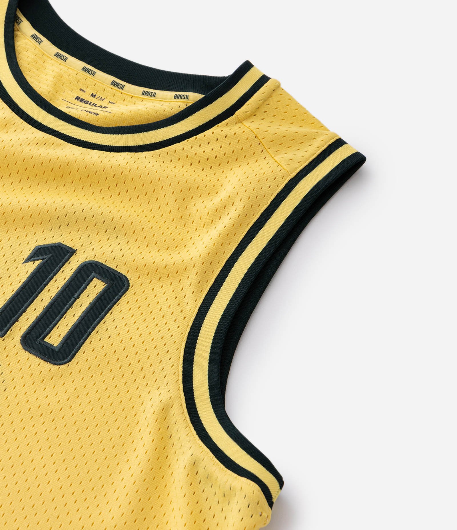Regata Basquete Dry Brasil Amarelo 10