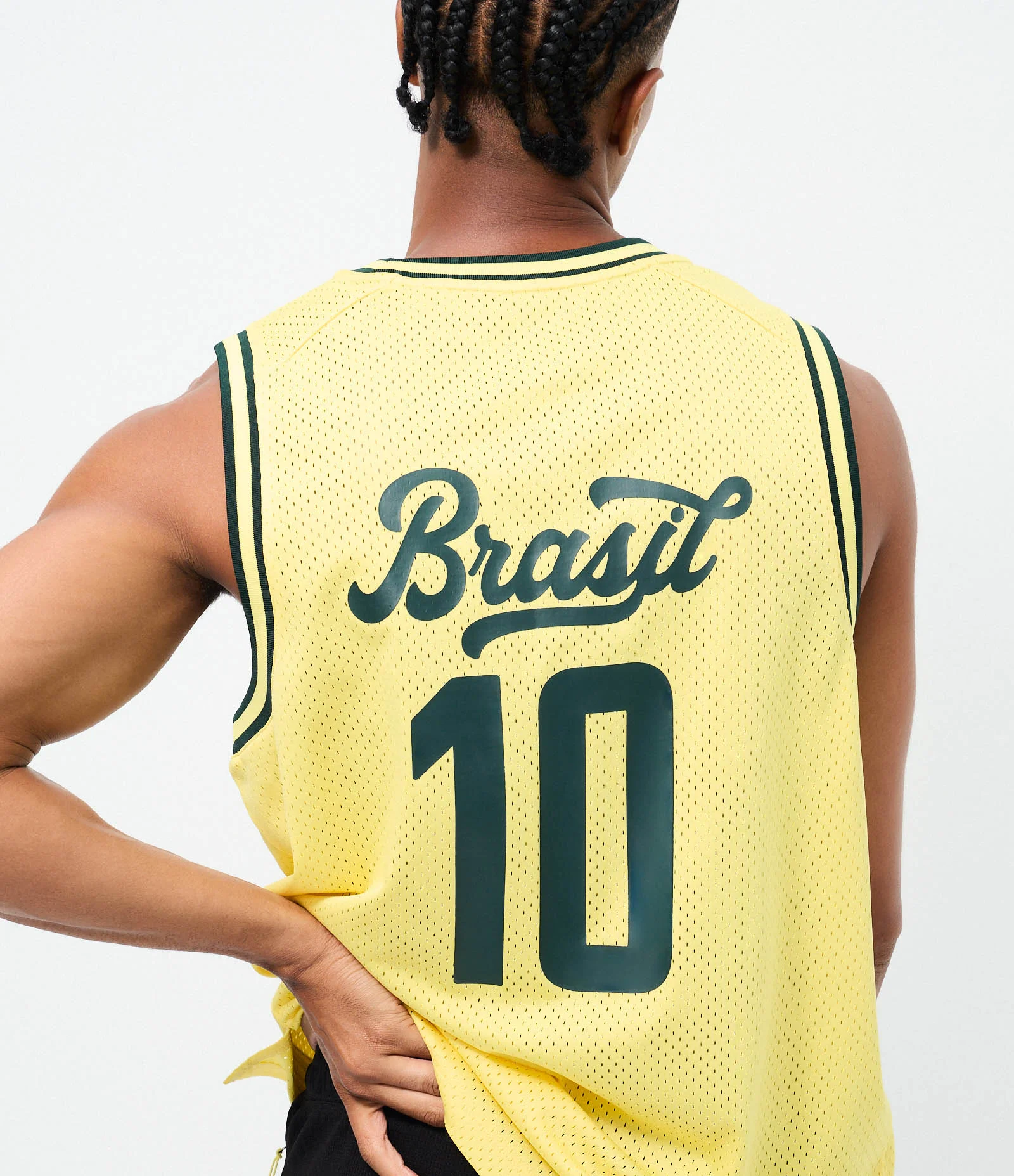 Regata Basquete Dry Brasil Amarelo 1