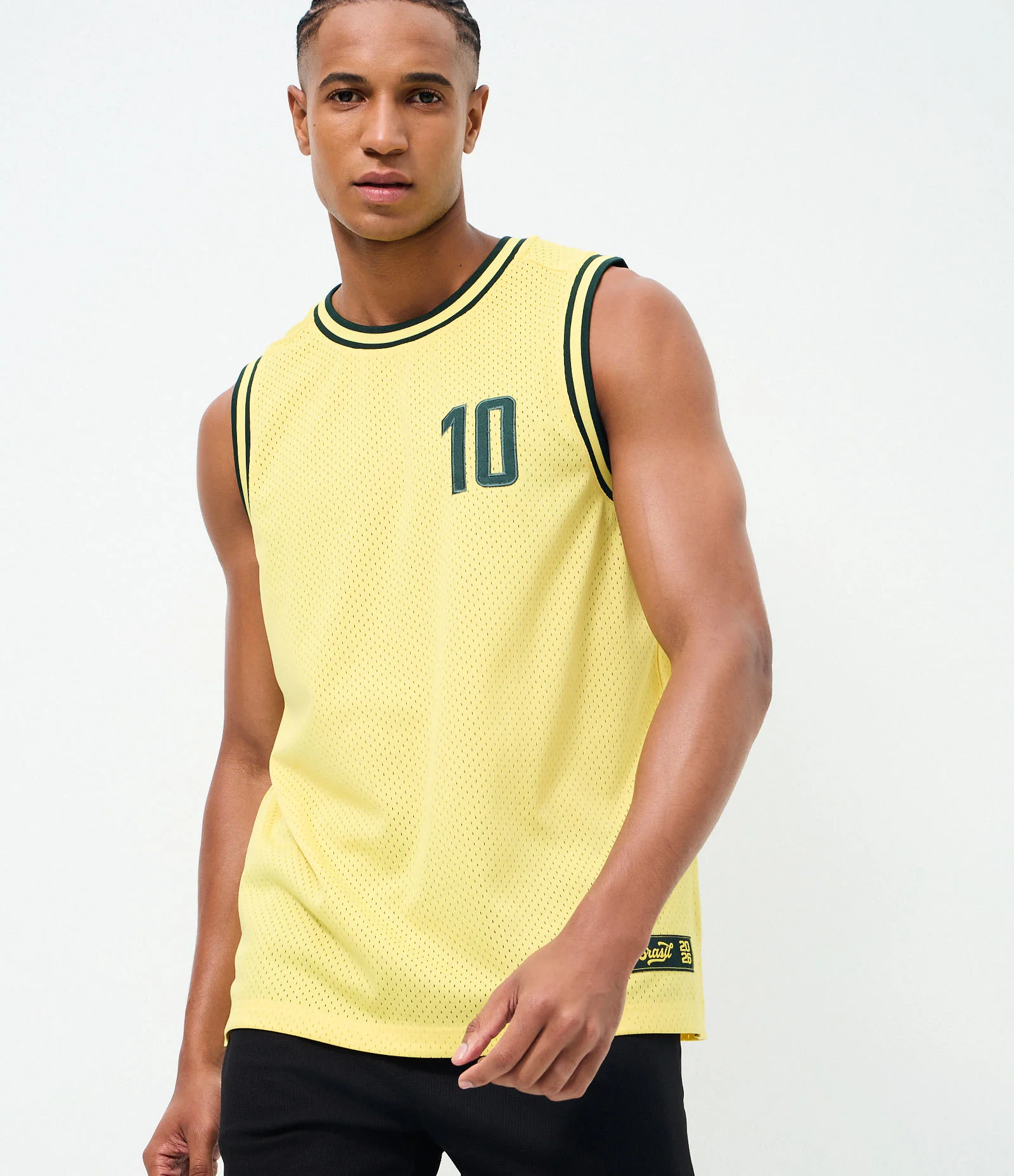 Regata Basquete Dry Brasil Amarelo 2