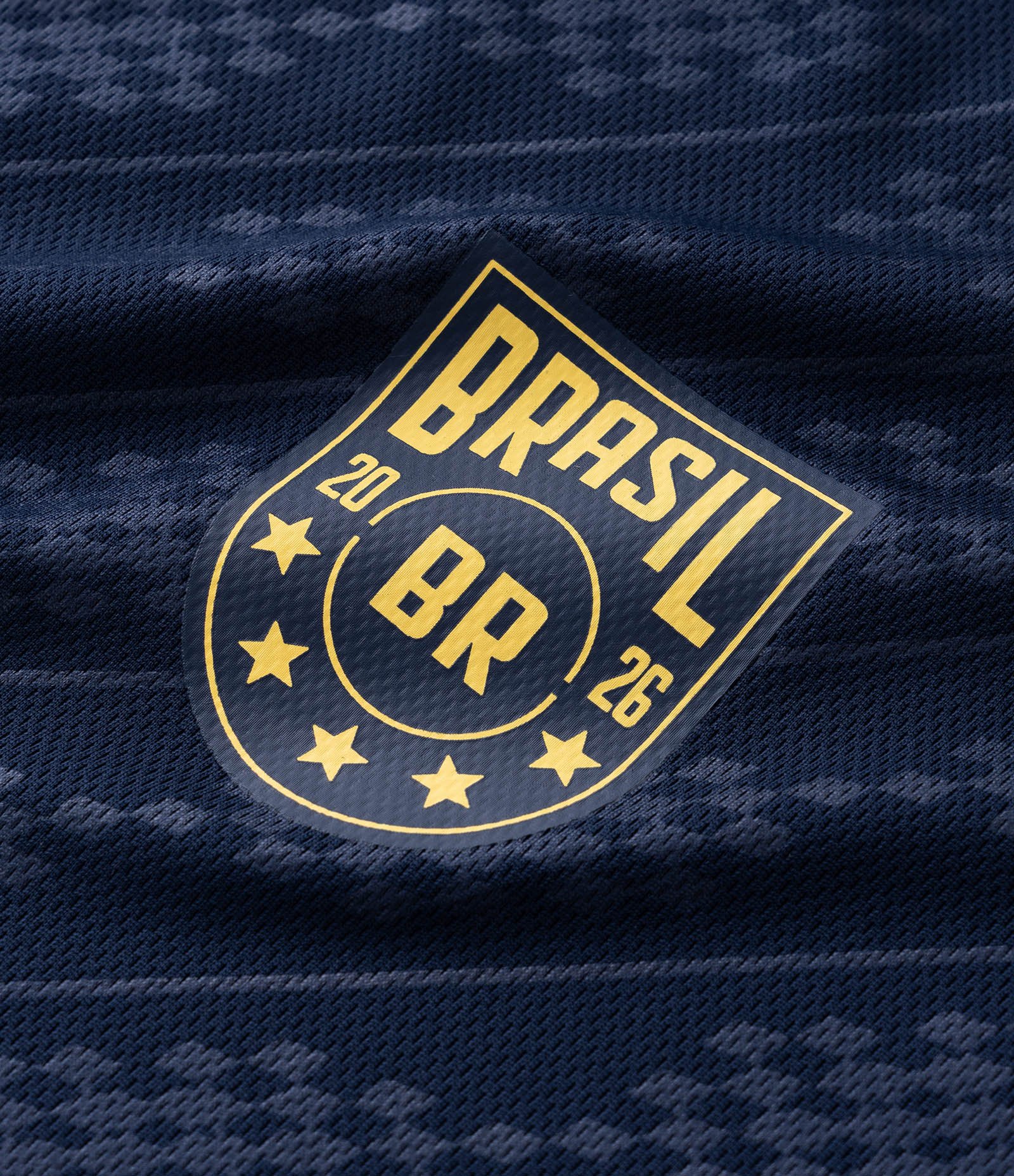 Camiseta Esportiva com Tecnologia Dry e Estampa Brasil Azul 9