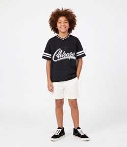 Camiseta Esportiva Chicago Football - Tam 5 a 14 Anos