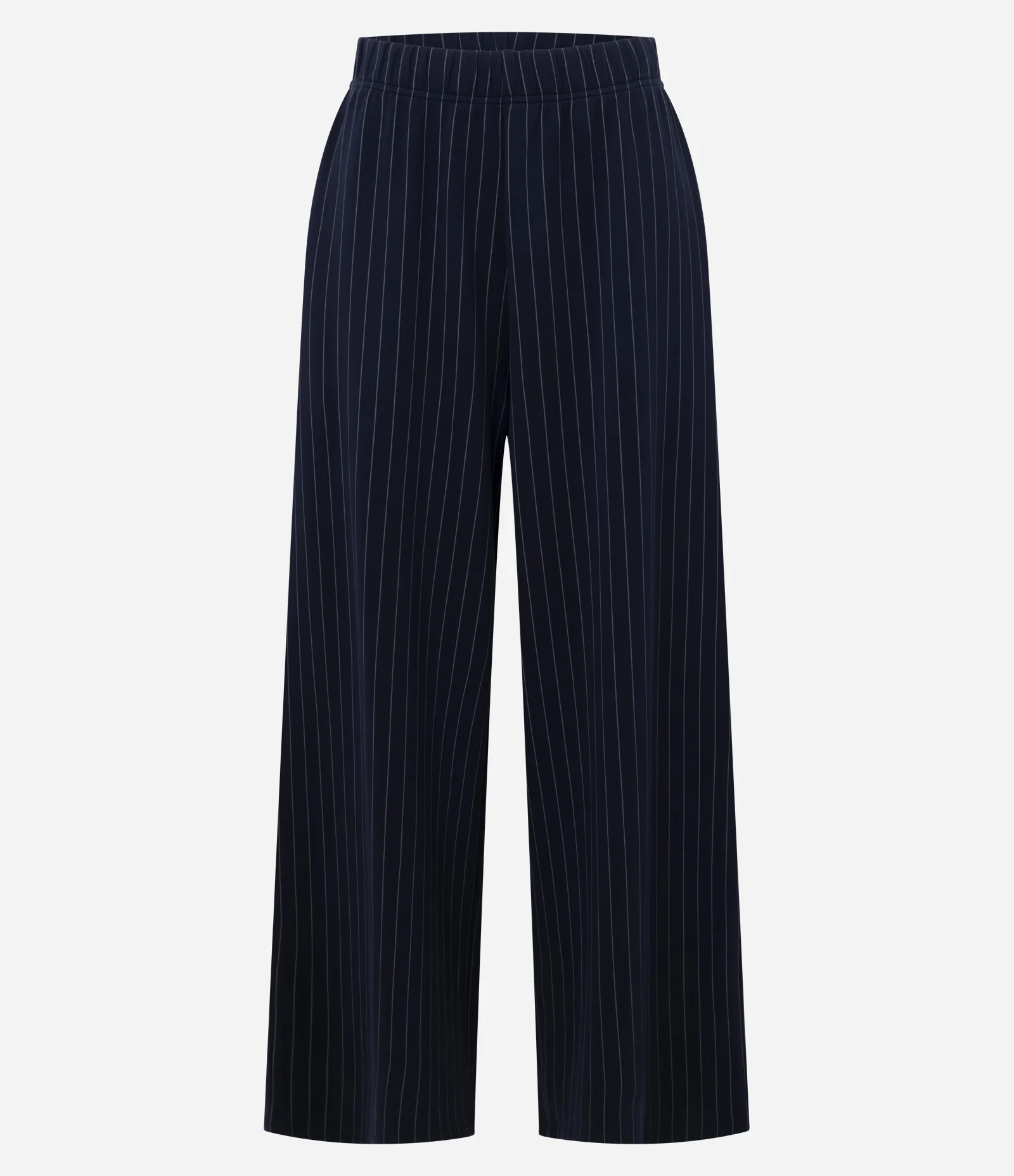 Calça Risca de Giz em Microfibra Azul 5