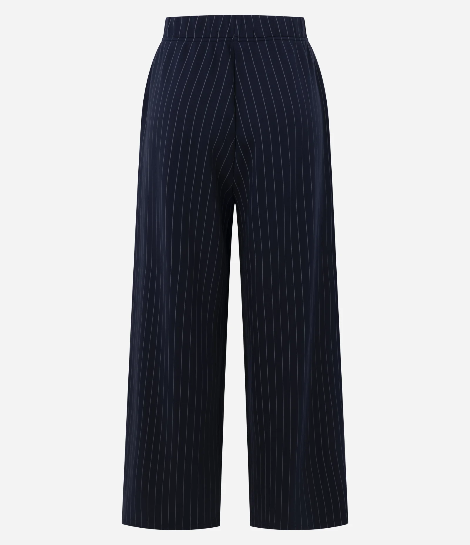 Calça Risca de Giz em Microfibra Azul 6