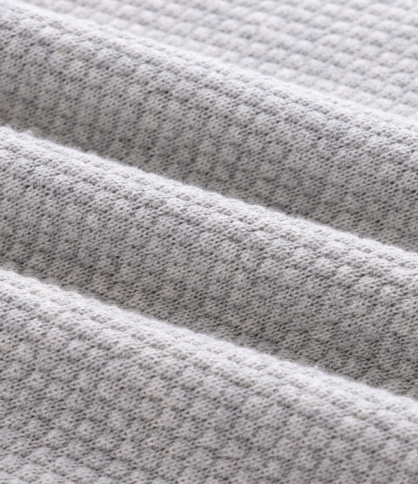 Polo Manga Curta em Efeito Tricô Cinza 3