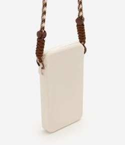 Porta Celular em Silicone com Alça Longa Trançada