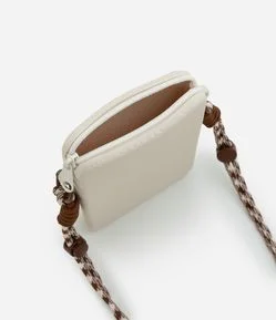 Porta Celular em Silicone com Alça Longa Trançada