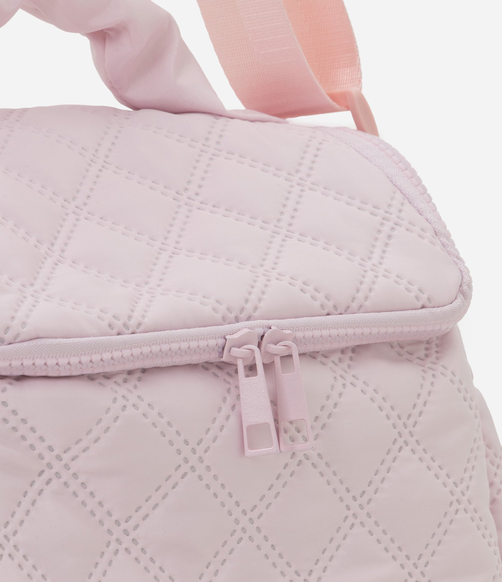 Lancheira Acolchoada Espaçosa com Alça Longa Ajustável Rosa 4