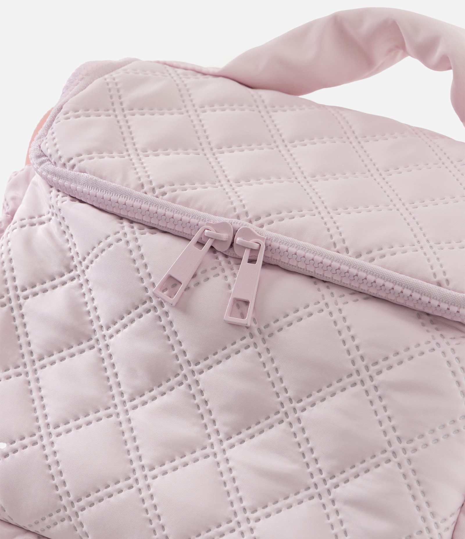 Lancheira Acolchoada Espaçosa com Alça Longa Ajustável Rosa 5