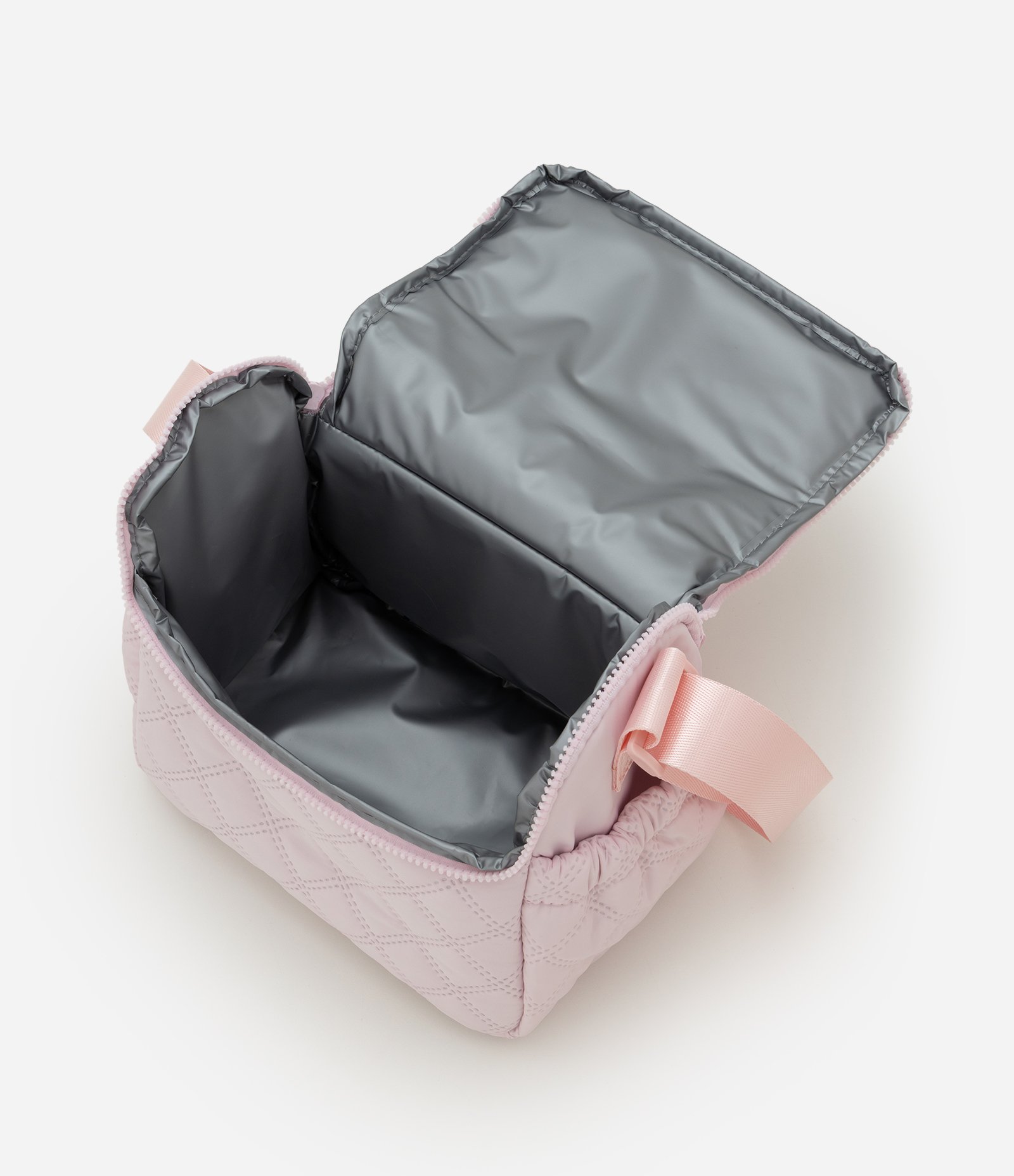 Lancheira Acolchoada Espaçosa com Alça Longa Ajustável Rosa 6