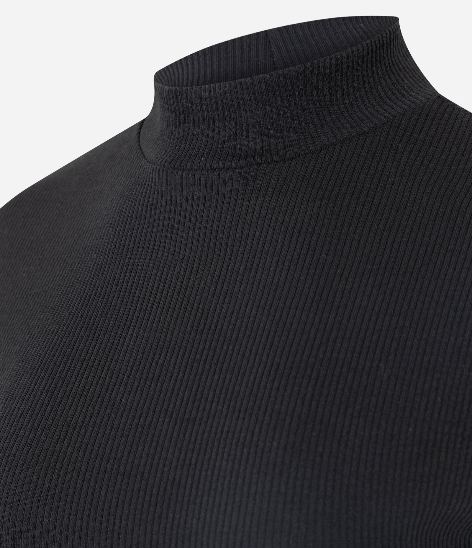 Blusa Média em Tricô com Golinha Alta Preto 2