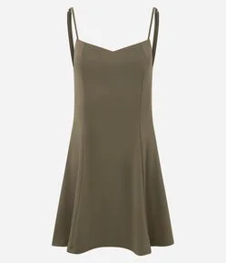 Vestido Curto Evasê de Alcinha