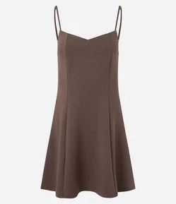 Vestido Curto Evasê de Alcinha