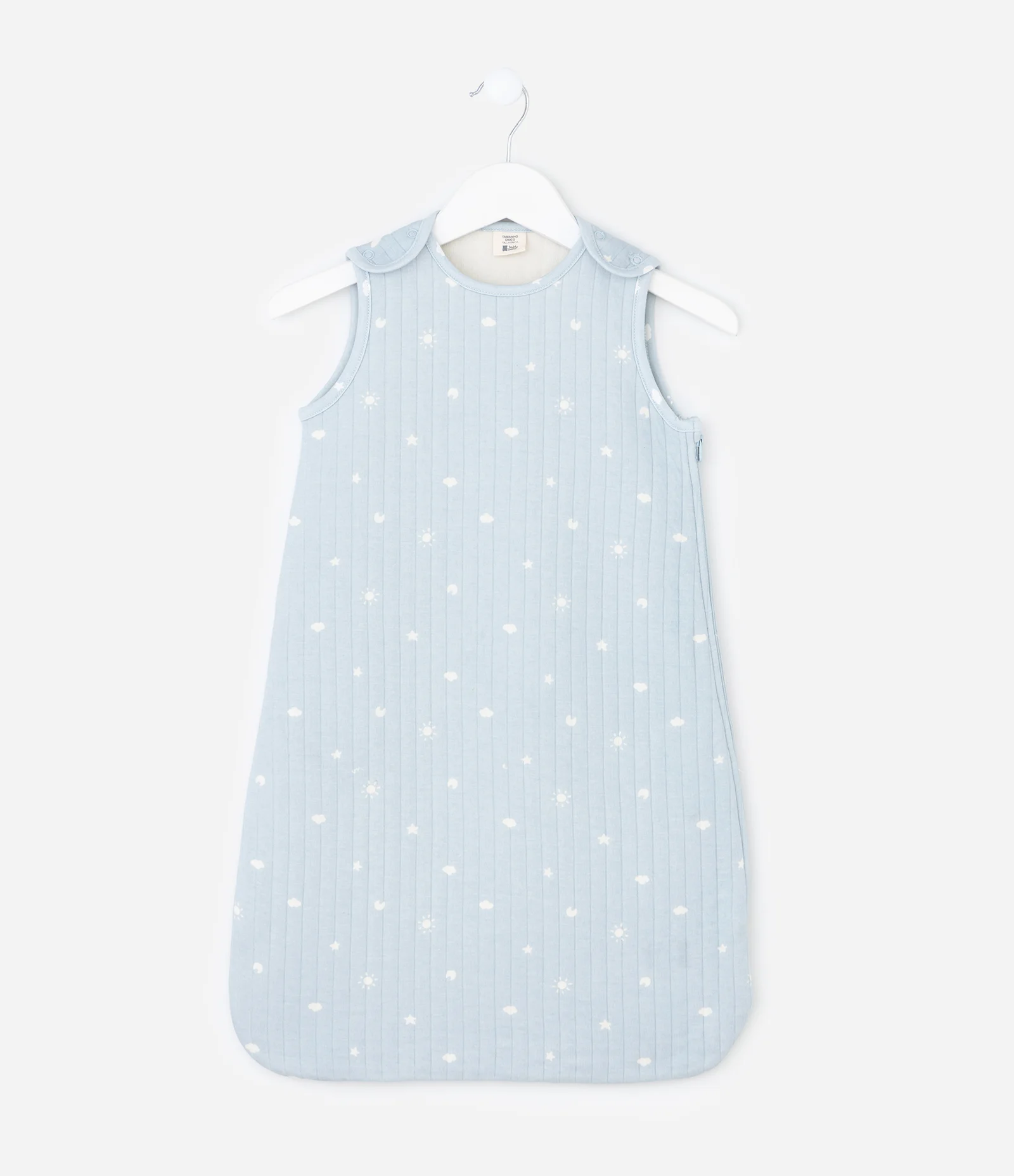 Saco de Dormir Infantil Matelassado com Estampa Fullprint - Tam U Azul Bebê 1