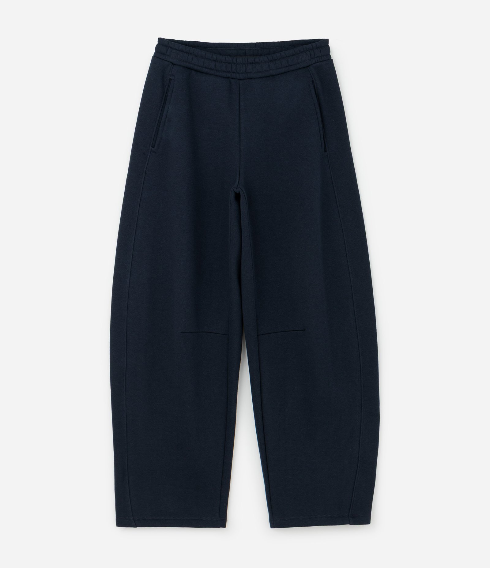 Calça Barrel de Moletom Azul 1