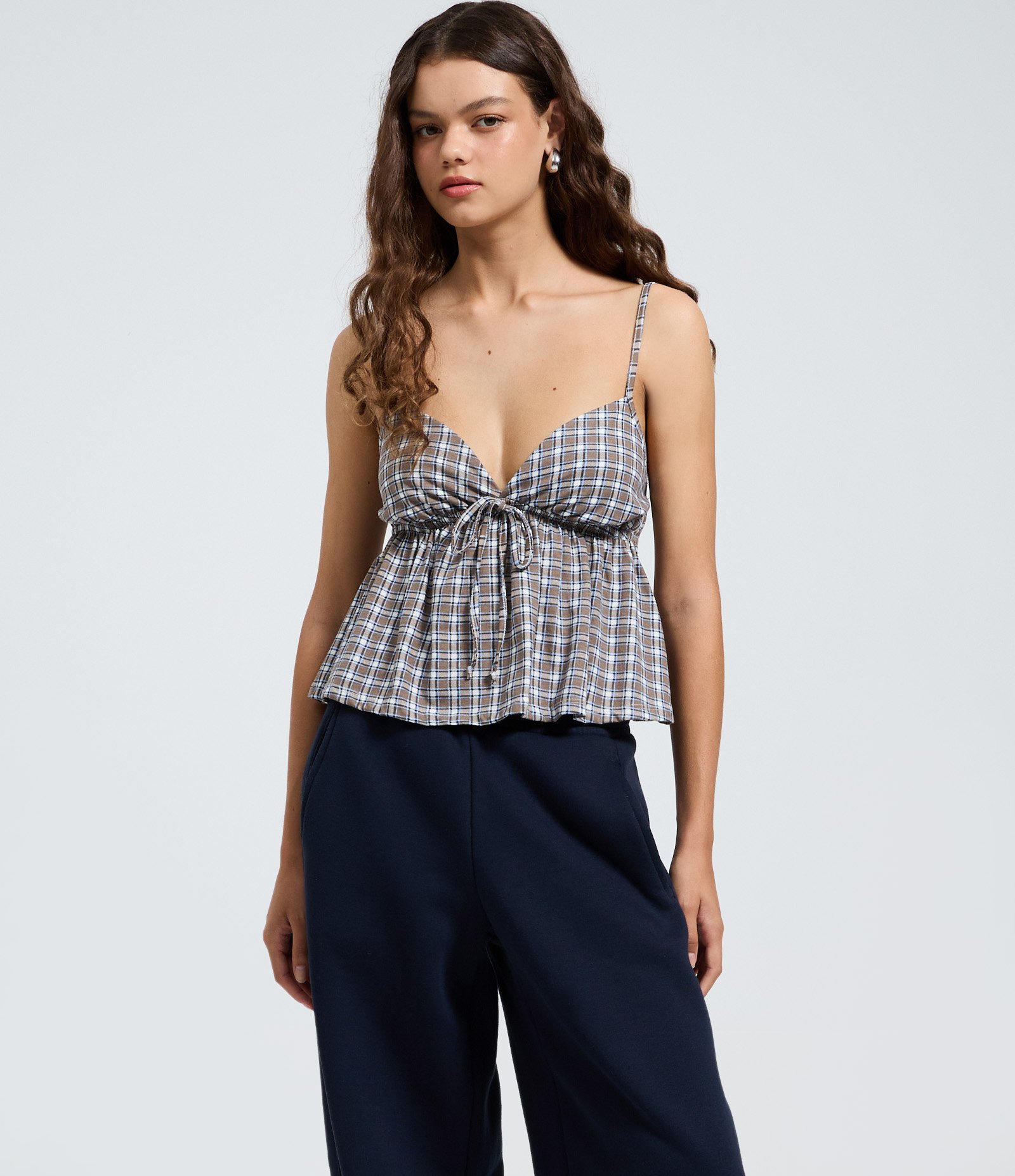 Calça Barrel de Moletom Azul 2