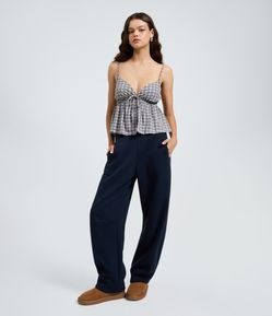 Calça Barrel de Moletom