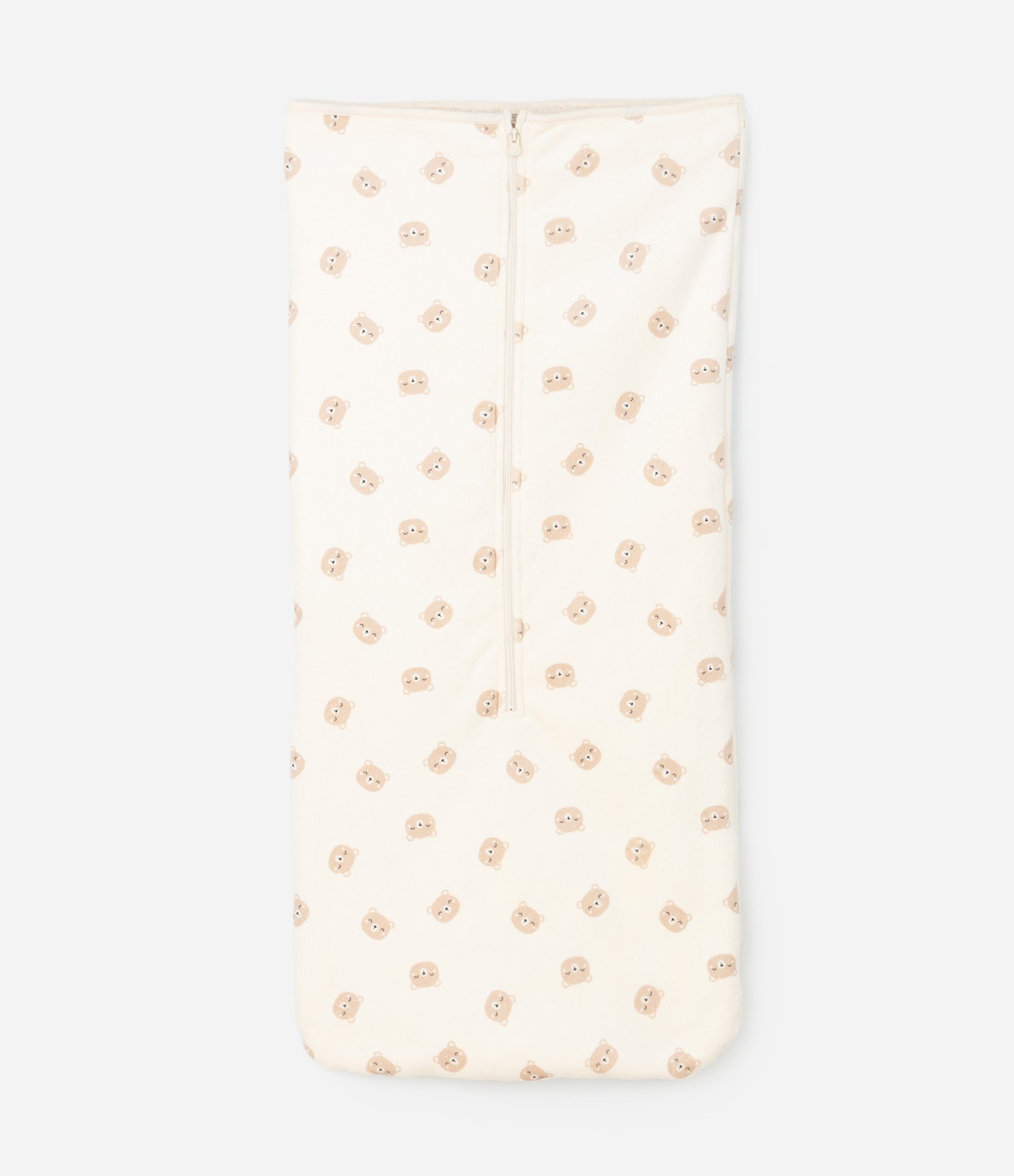 Saco de Dormir Infantil em Plush com Forro de Sherpa – Tam U Bege Claro 2