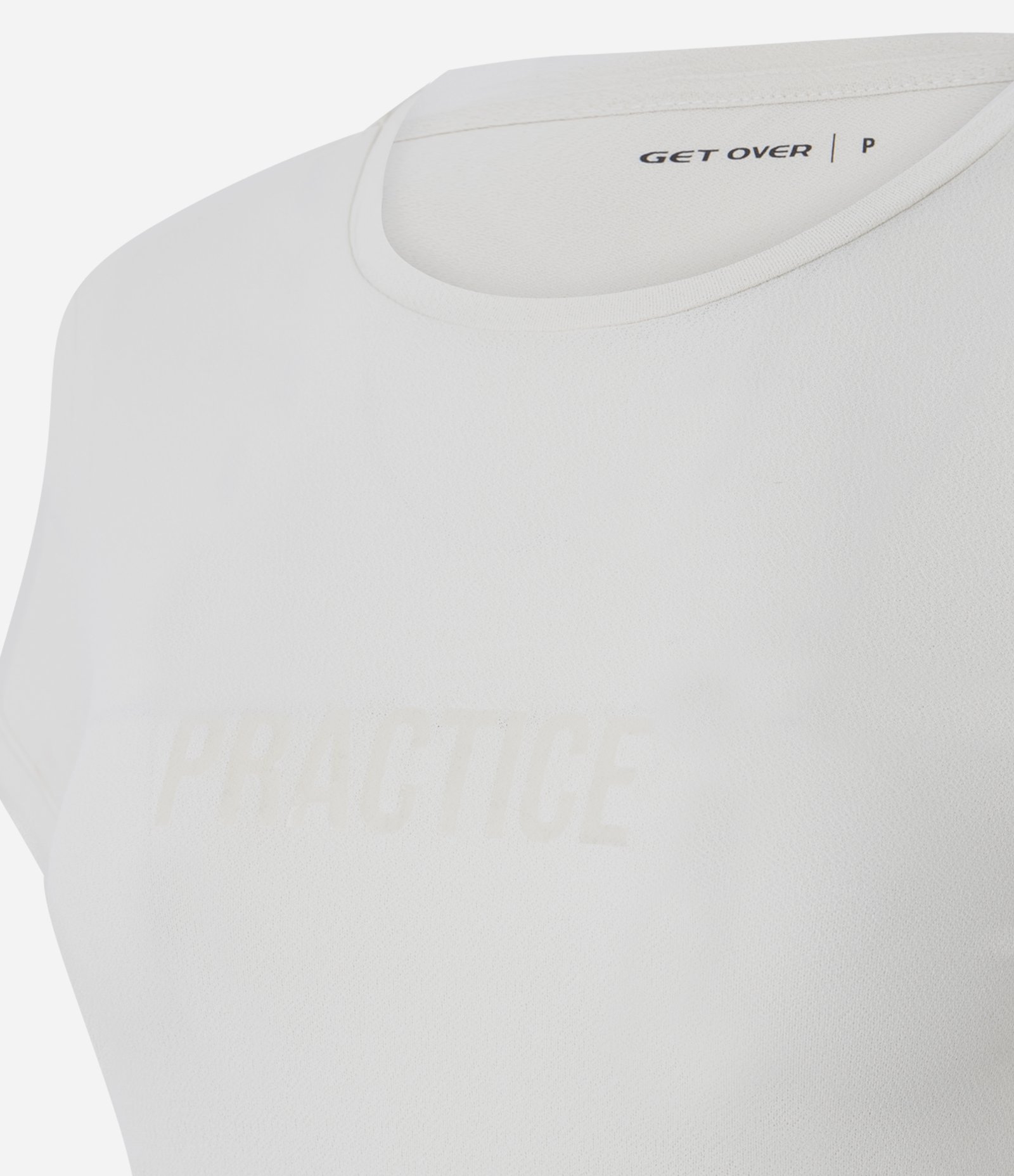 Camiseta Esportiva com Estampa Lettering Practice em Gel Off White 6