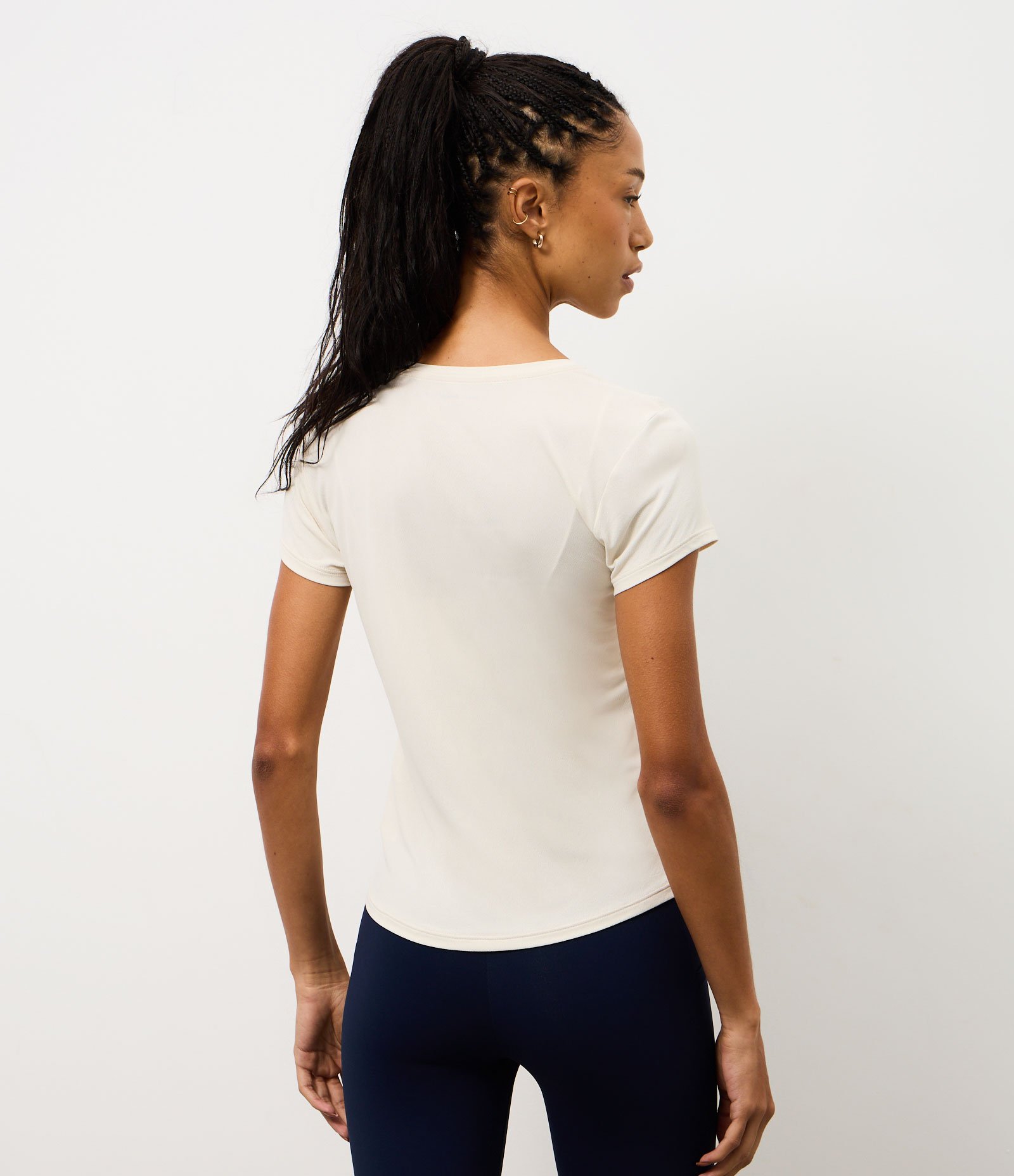 Camiseta Esportiva com Estampa Lettering Practice em Gel Off White 4