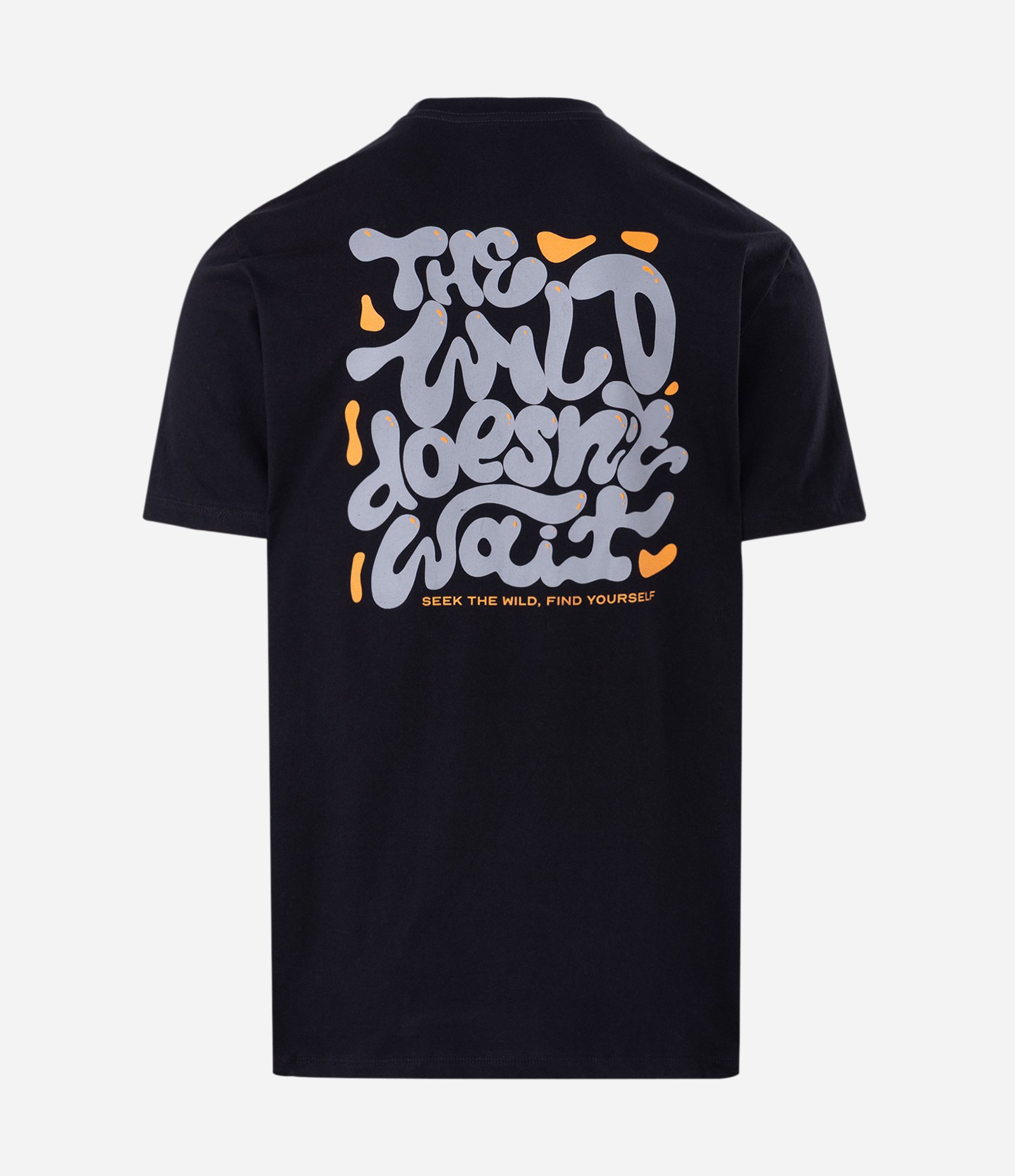 Camiseta Comfort em Algodão com Estampa Psicodélica The Wild Doesn’t Wait Preto 6