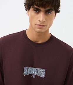 Camiseta Relaxed em Algodão com Lettering