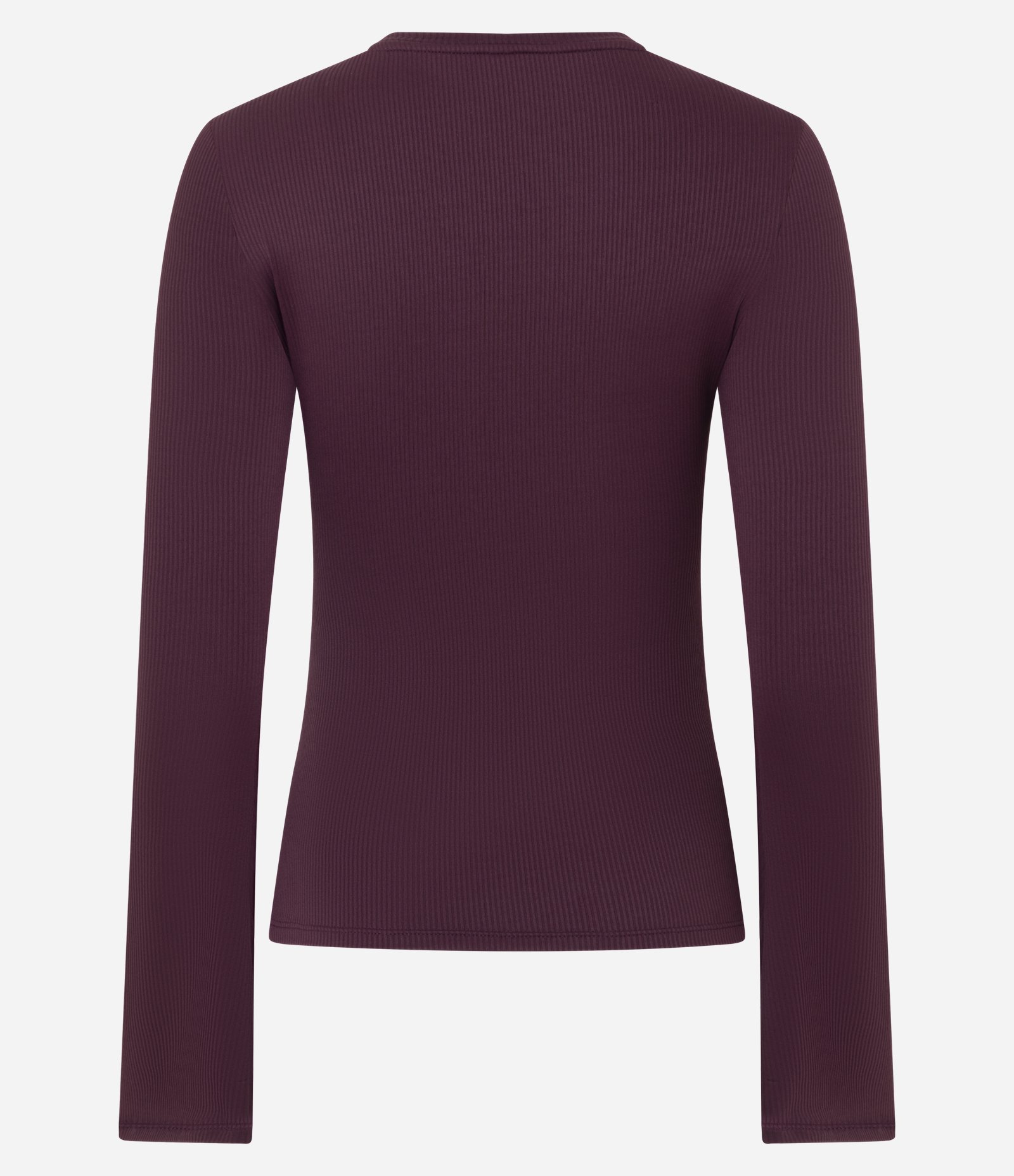 Blusa em Ribana com Manga Sino Vinho 3