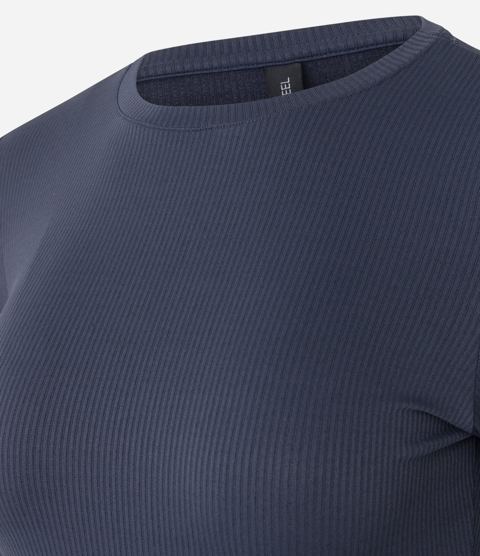 Blusa em Ribana com Manga Sino Azul 2