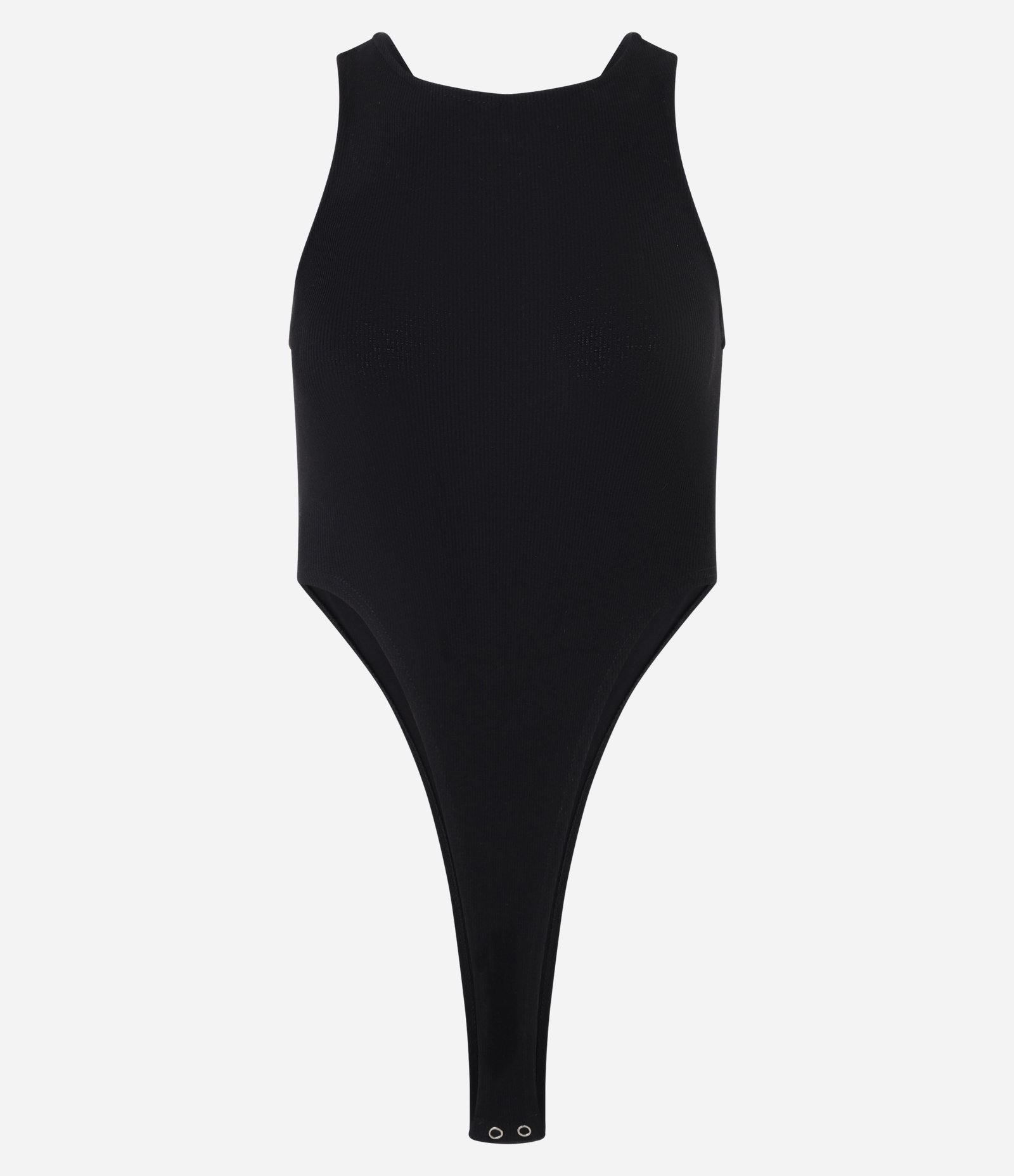 Body Nadador em Ribana com Corte Cavado Preto 4