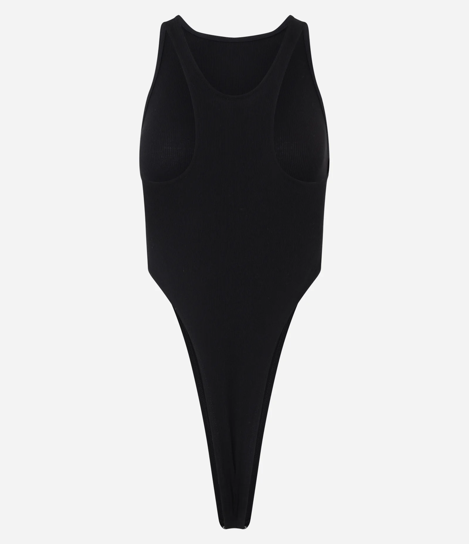 Body Nadador em Ribana com Corte Cavado Preto 6