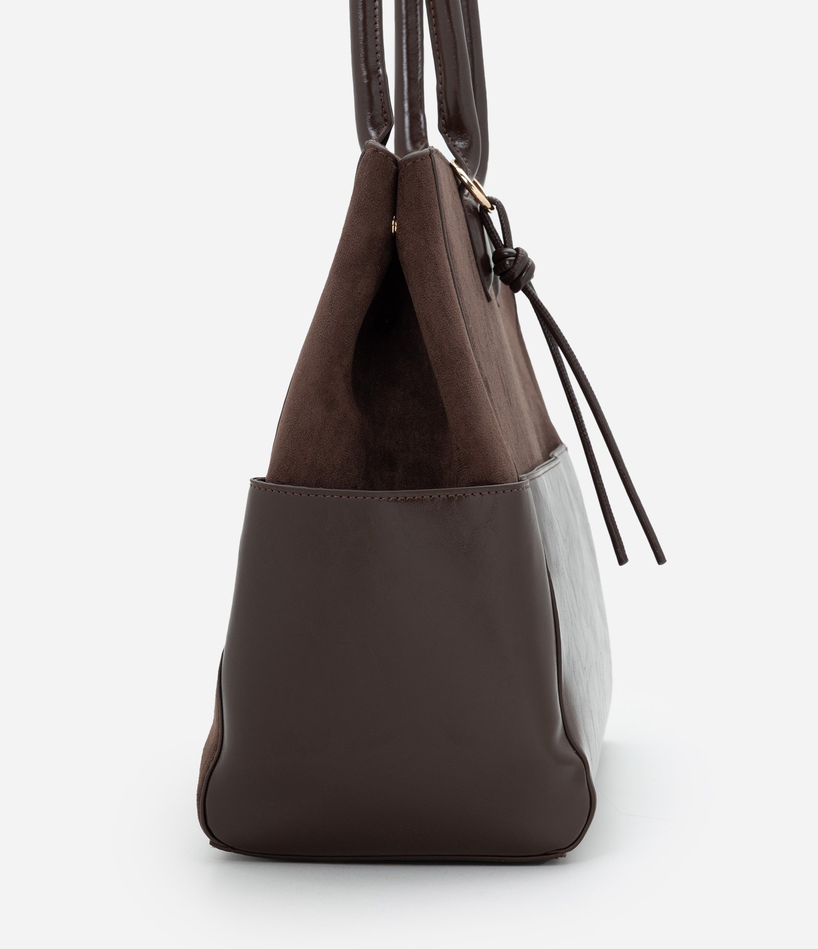 Bolsa Shopper Grande em Suede Marrom 3
