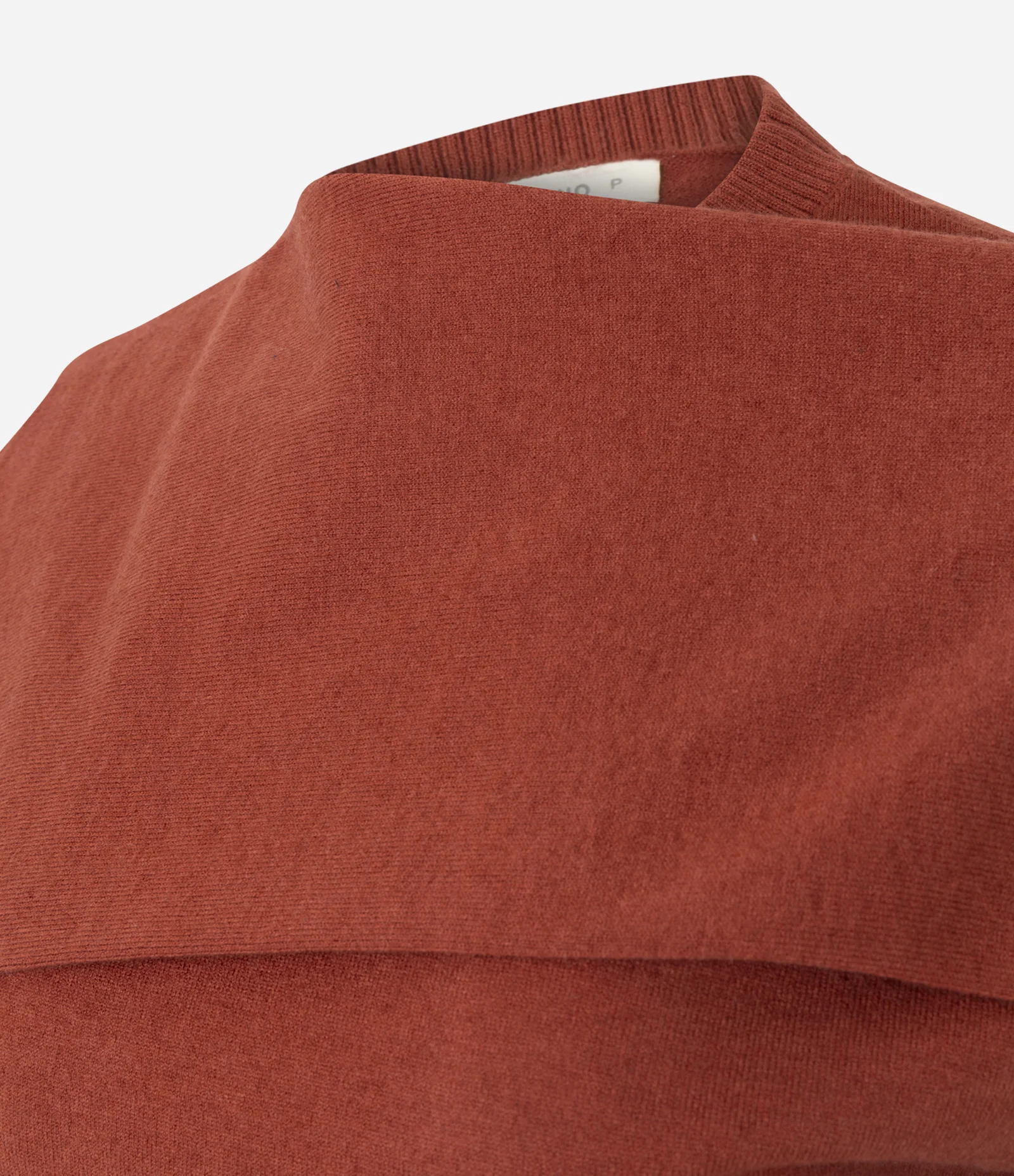 Colete Regular em Tricô com Echarpe Laranja 2