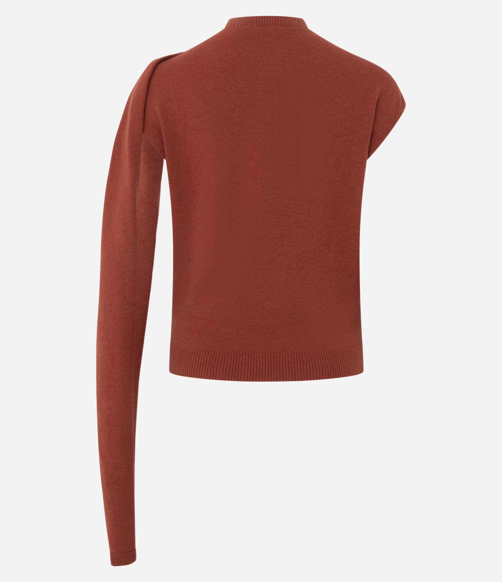 Colete Regular em Tricô com Echarpe Laranja 3