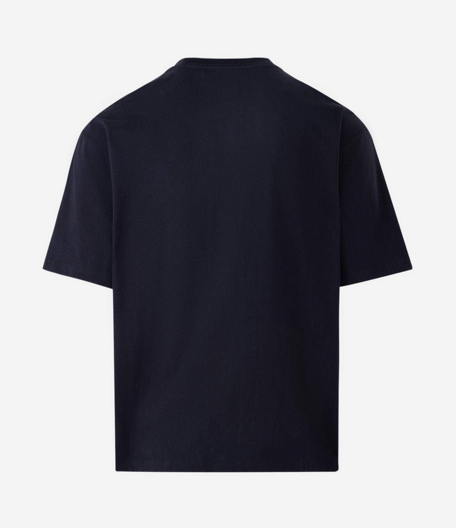 Camiseta Boxy em Algodão com Lettering Bordado Preto 5