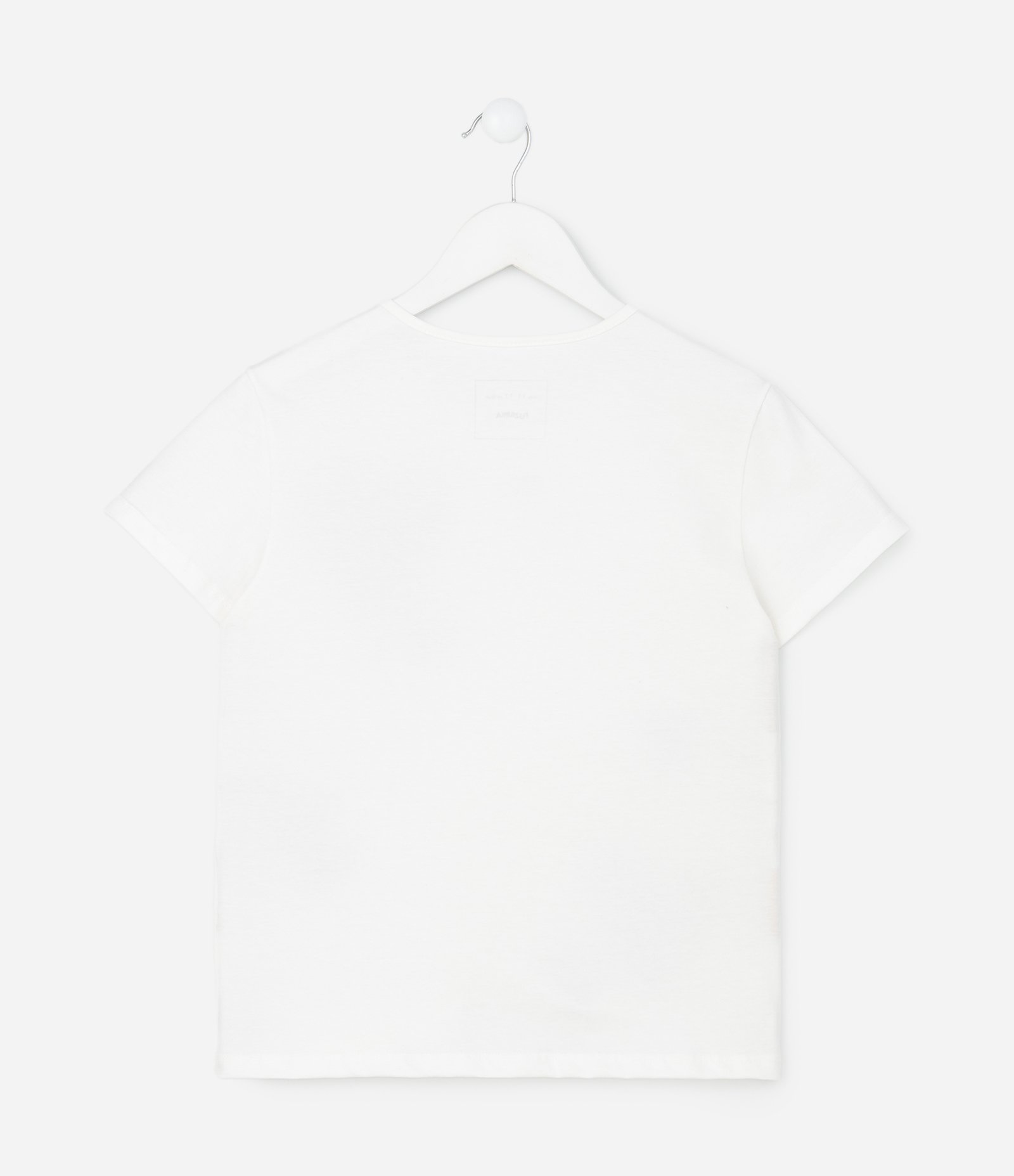 Camiseta Infantil Slim com Estampa de Corações com Glitter– Tam 5 a 14 Anos Branco 2