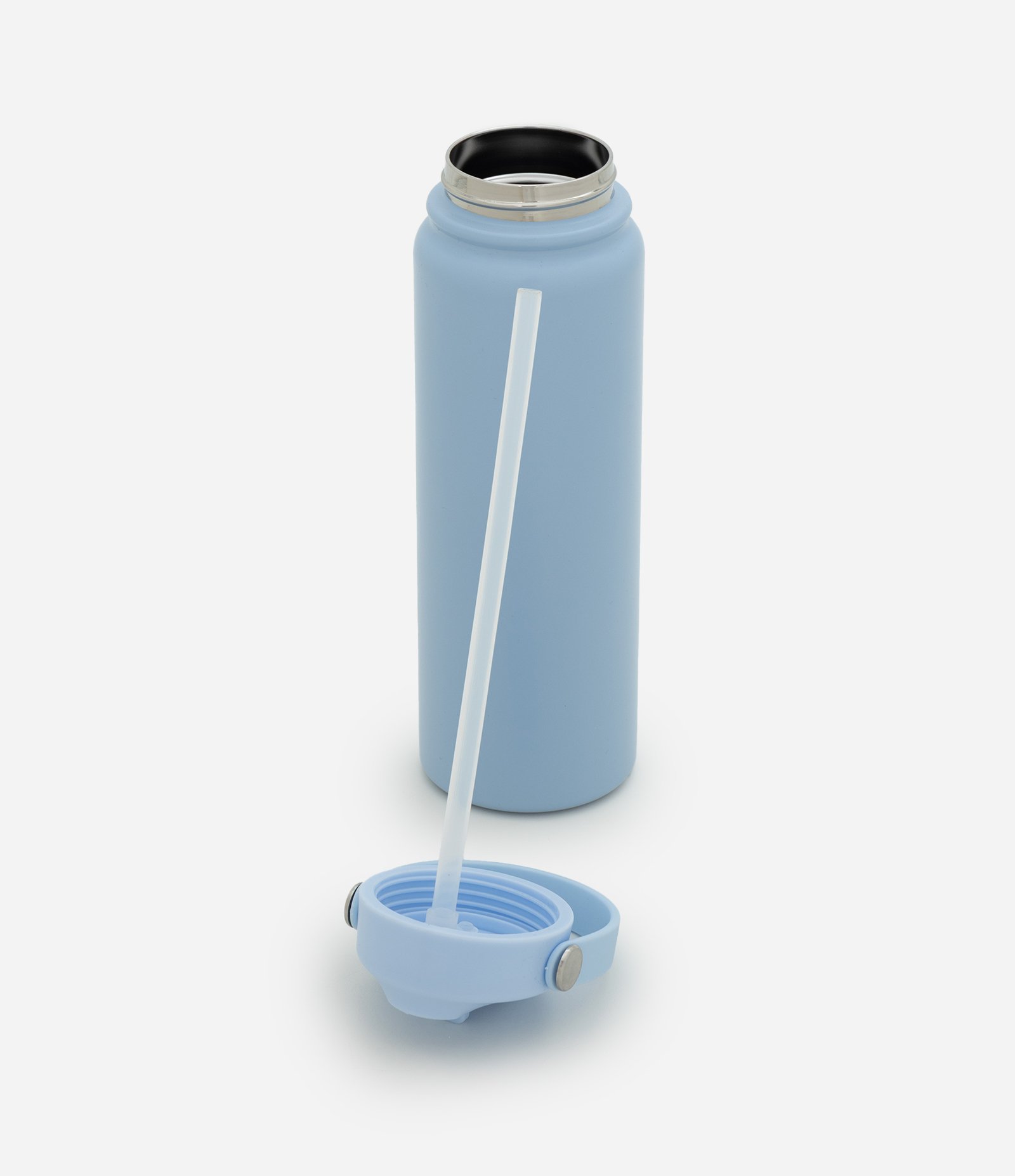 Garrafa Térmica com Canudo e Alça 500ml Azul 4