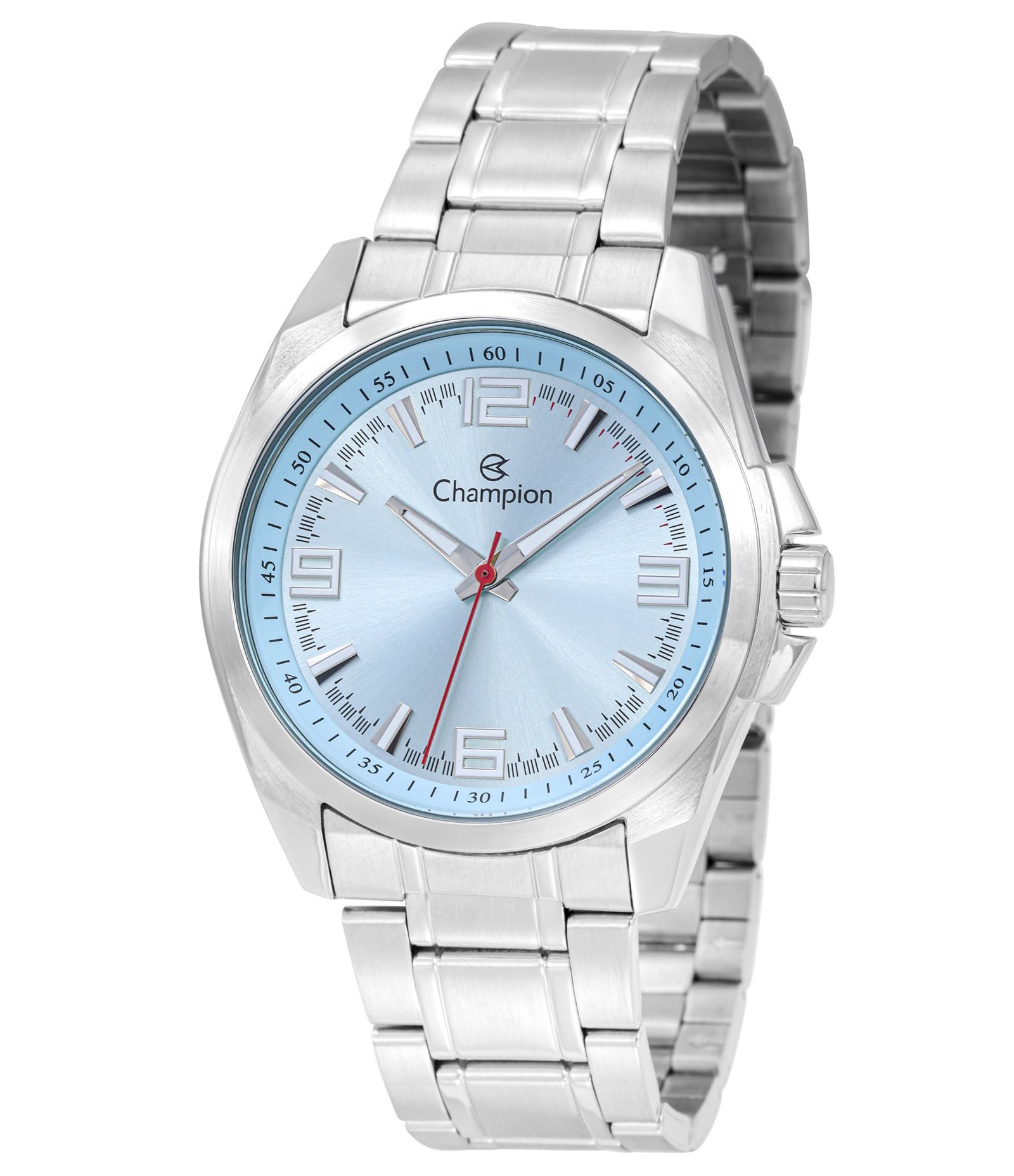 Relógio Masculino Analógico com Pulseira em Aço Champion Prata 1