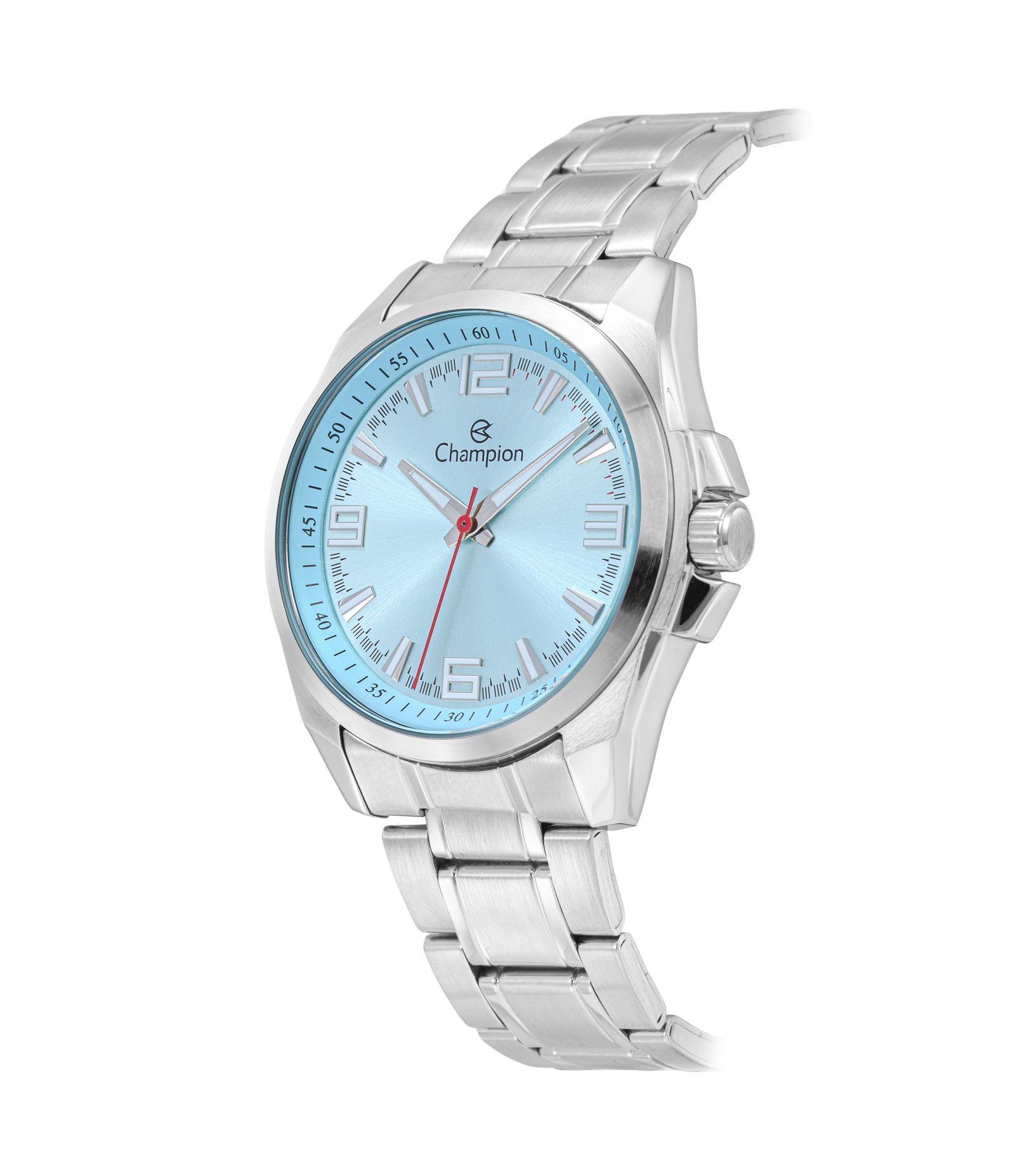 Relógio Masculino Analógico com Pulseira em Aço Champion Prata 2