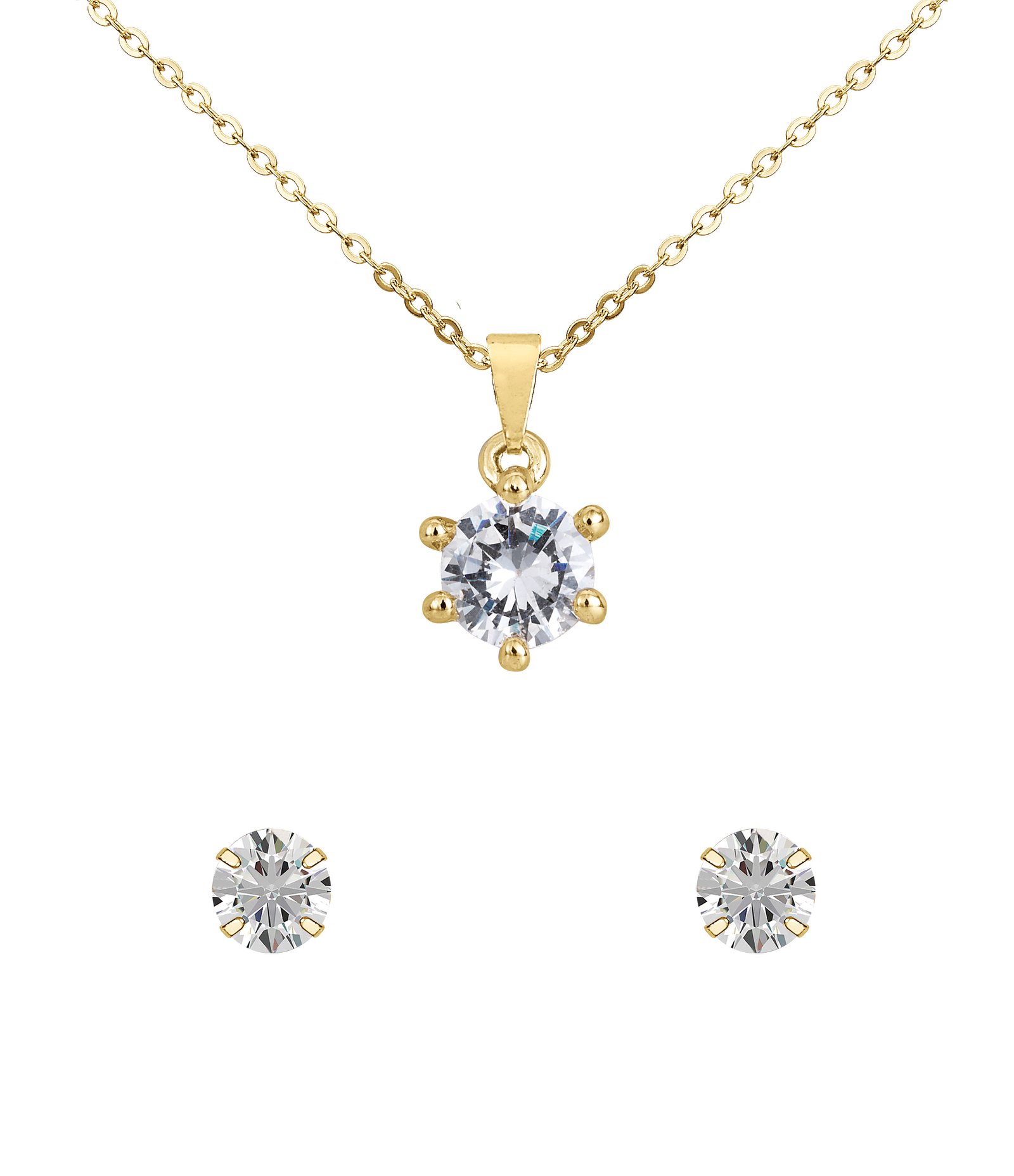 Kit Relógio Analógico Aço Feminino Champion Dourado 3