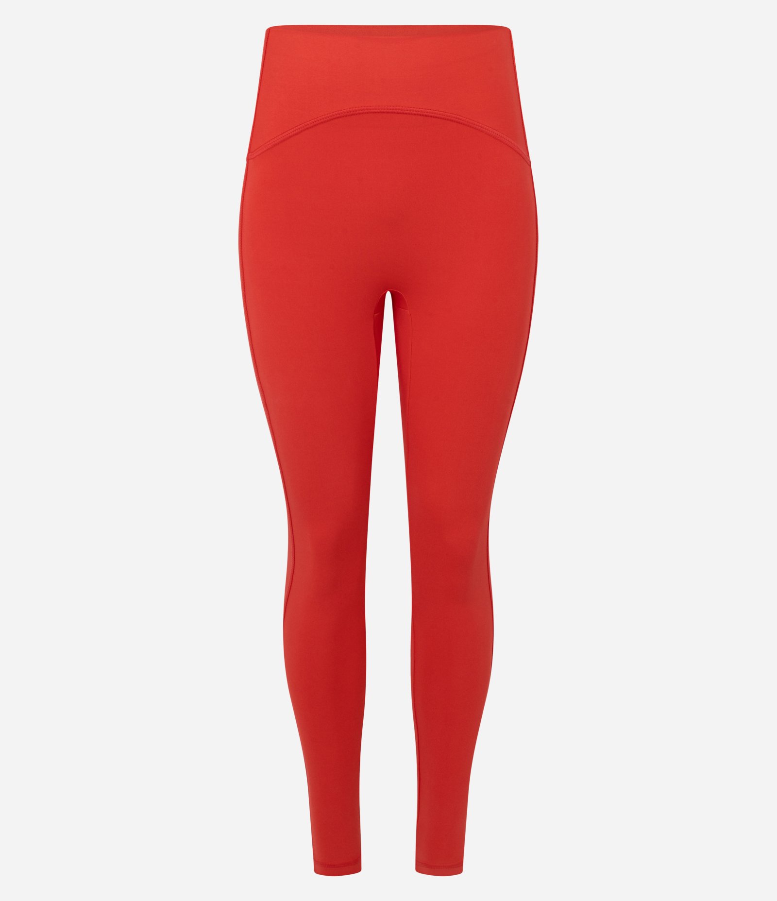 Calça Legging Esportiva com Recorte Contrastante Laranja 6