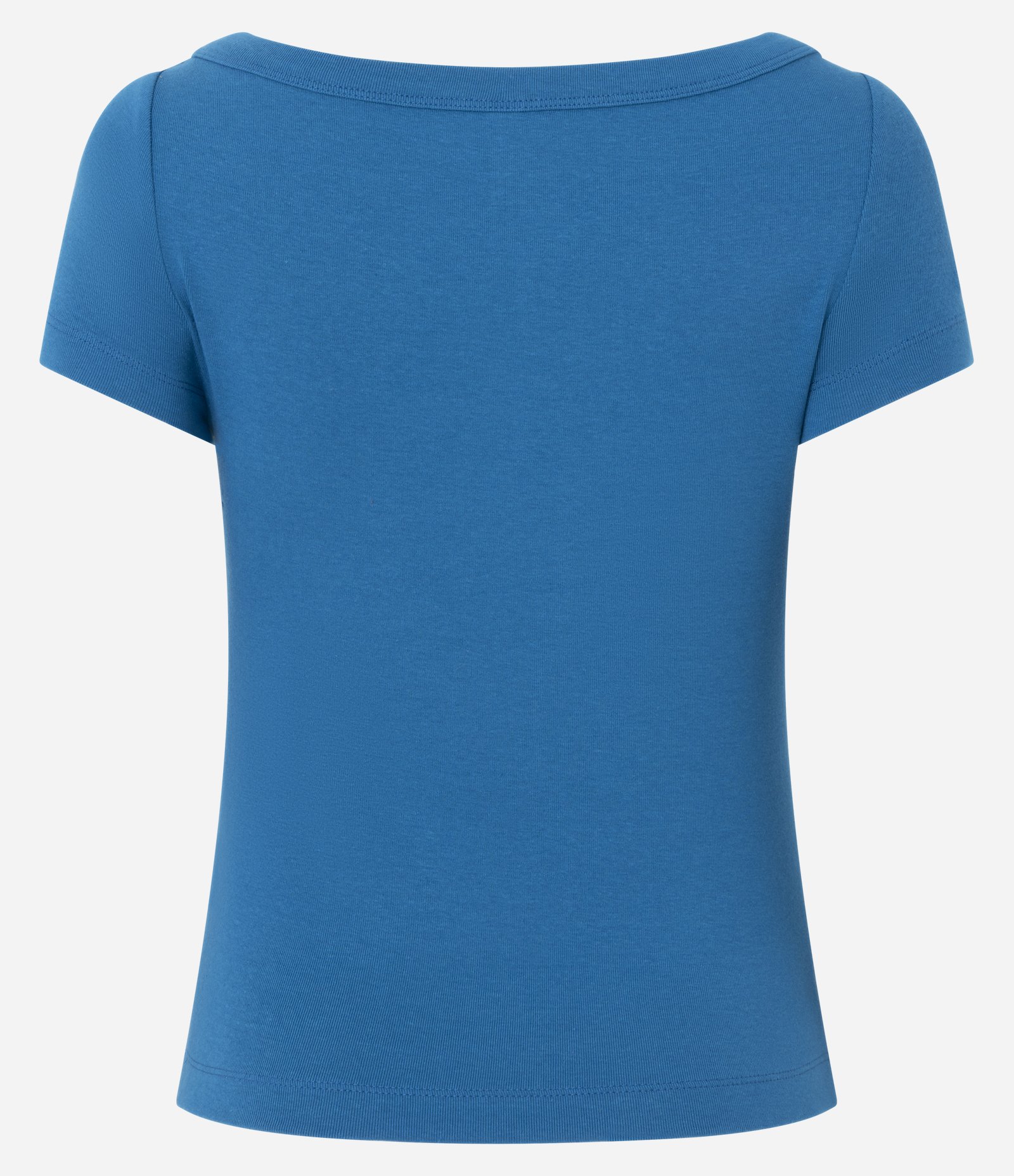 Blusa em Modal com Decote Canoa Azul 6