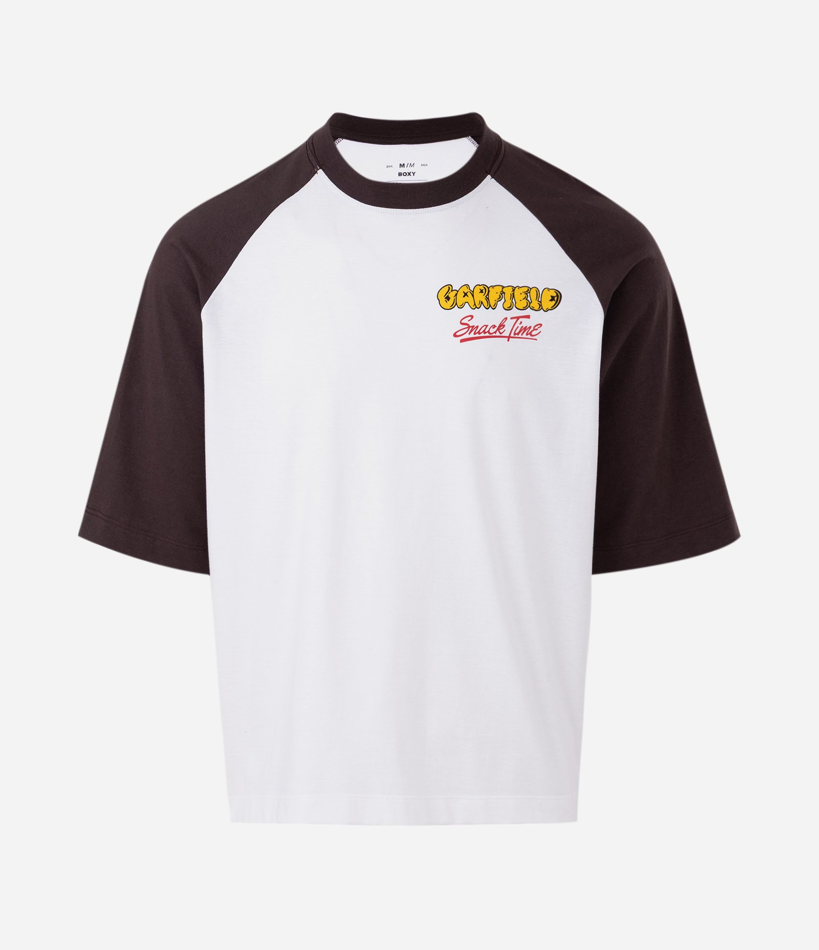 Camiseta Manga Curta em Algodão Garfield Branco 5