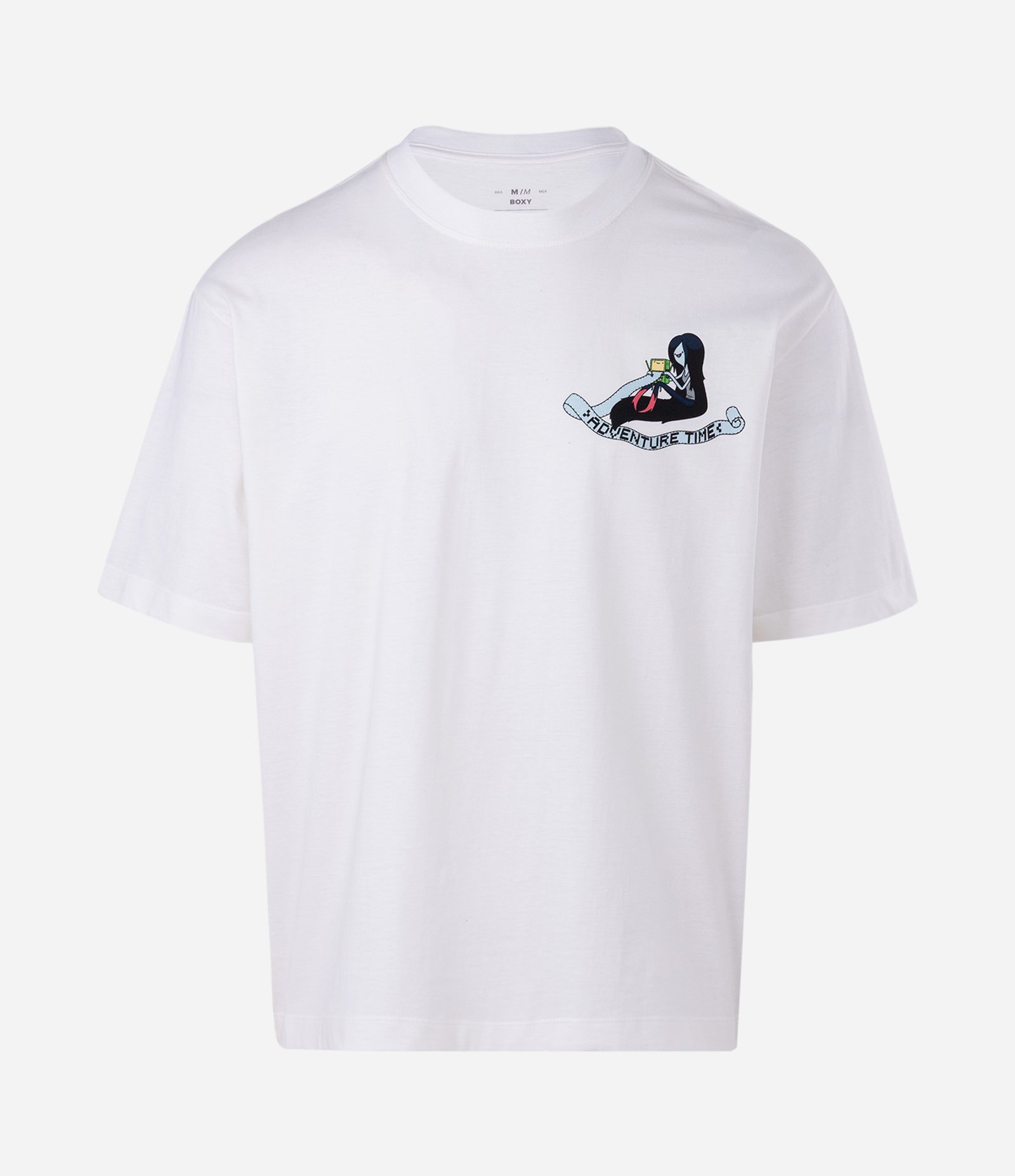 Camiseta Manga Curta em Algodão com Estampa Hora de Aventura Branco 5