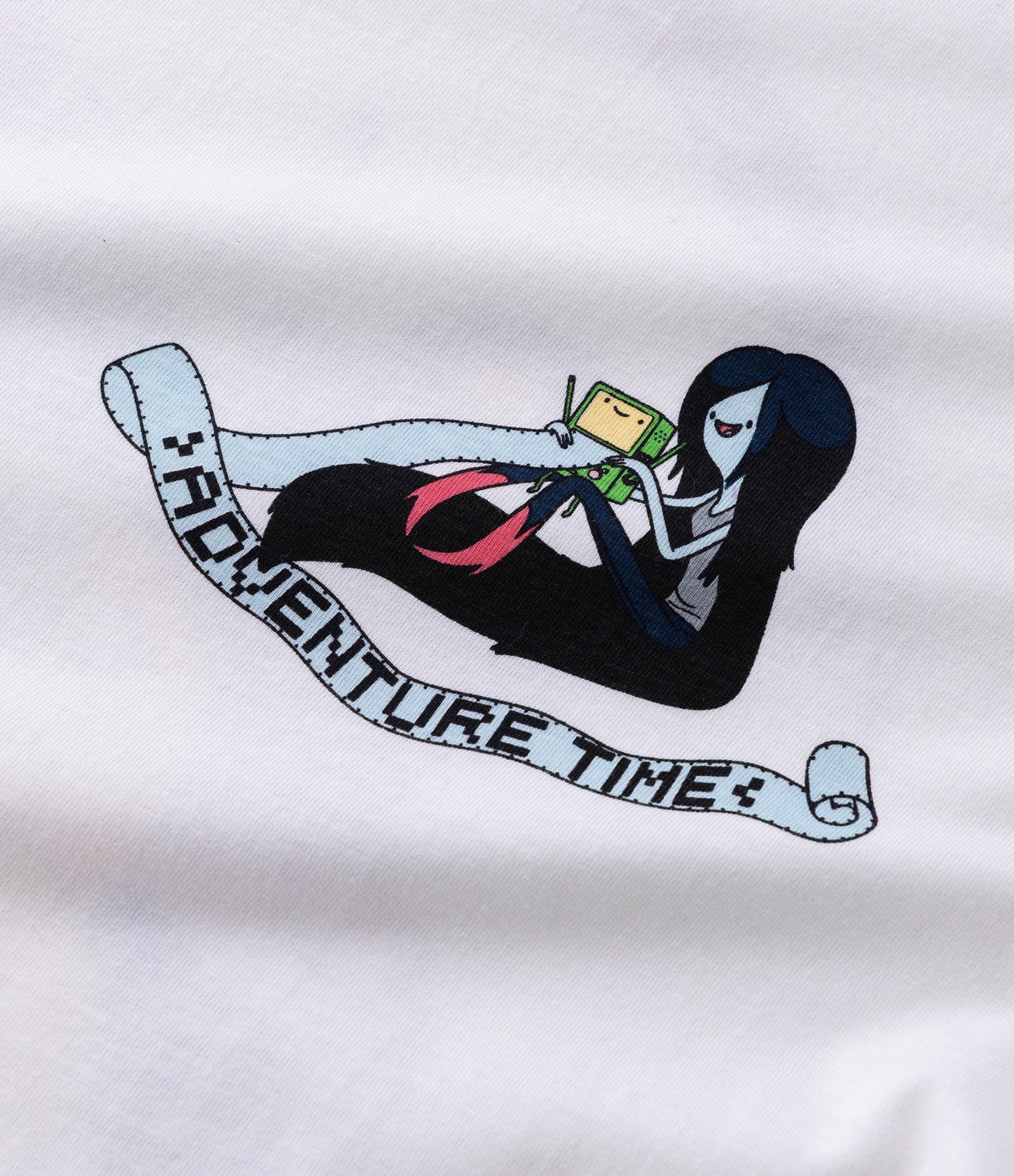 Camiseta Manga Curta em Algodão com Estampa Hora de Aventura Branco 8