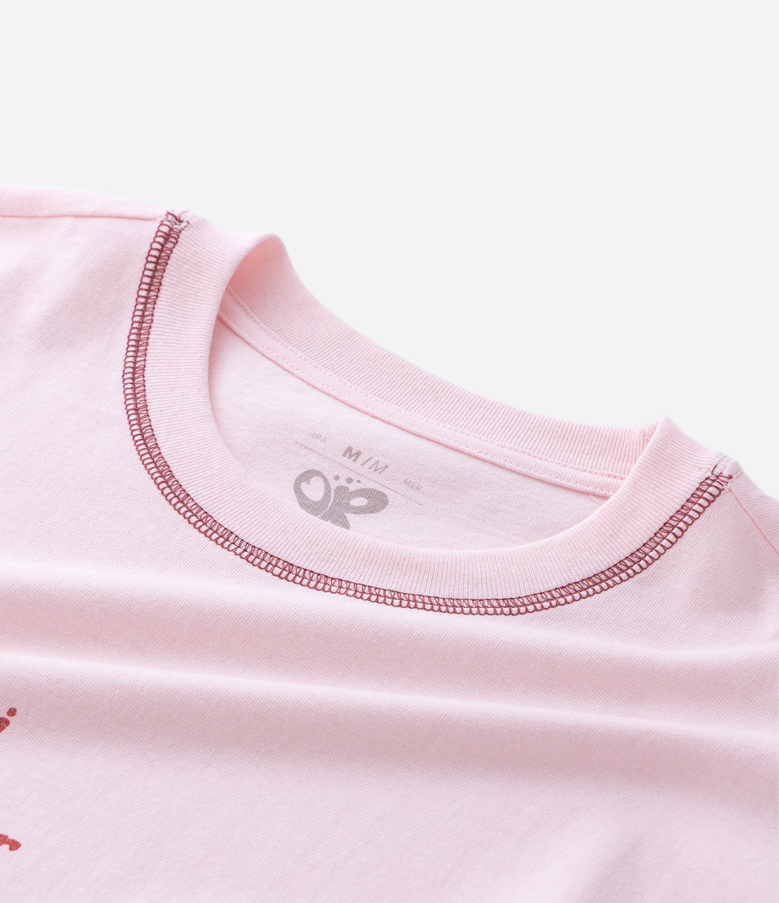 Camiseta Manga Curta em Algodão com Estampa Girl Rosa 7