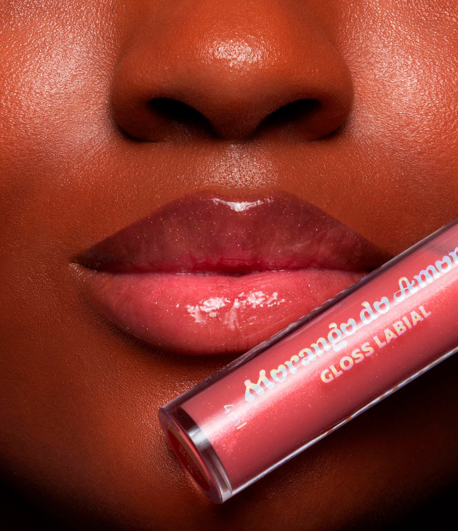 Gloss Labial 4ml Morango do Amor Dailus Calda Da Acucar 3