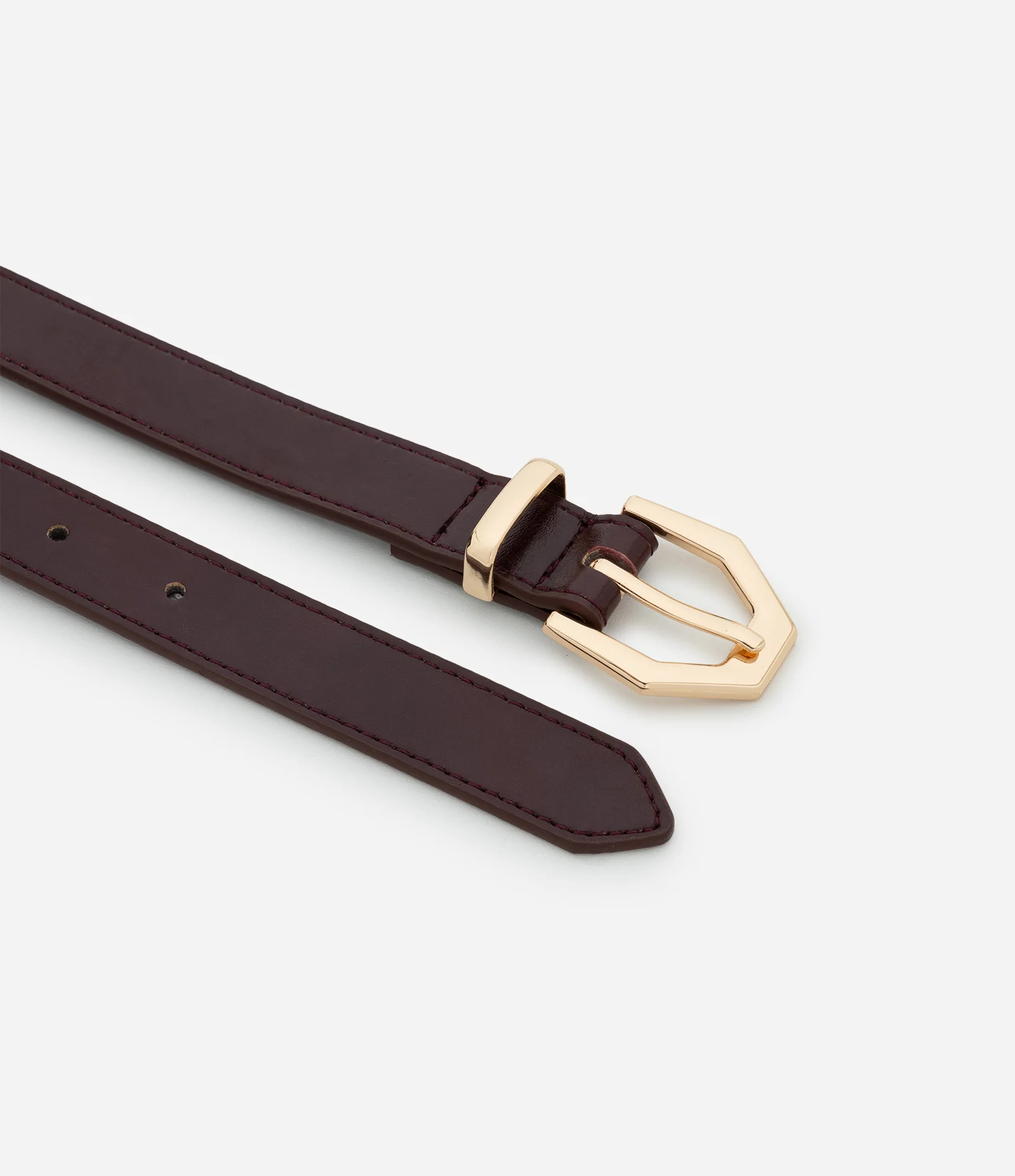 Kit 03 Cintos Finos em PU com Passante Metálico Multicores 2